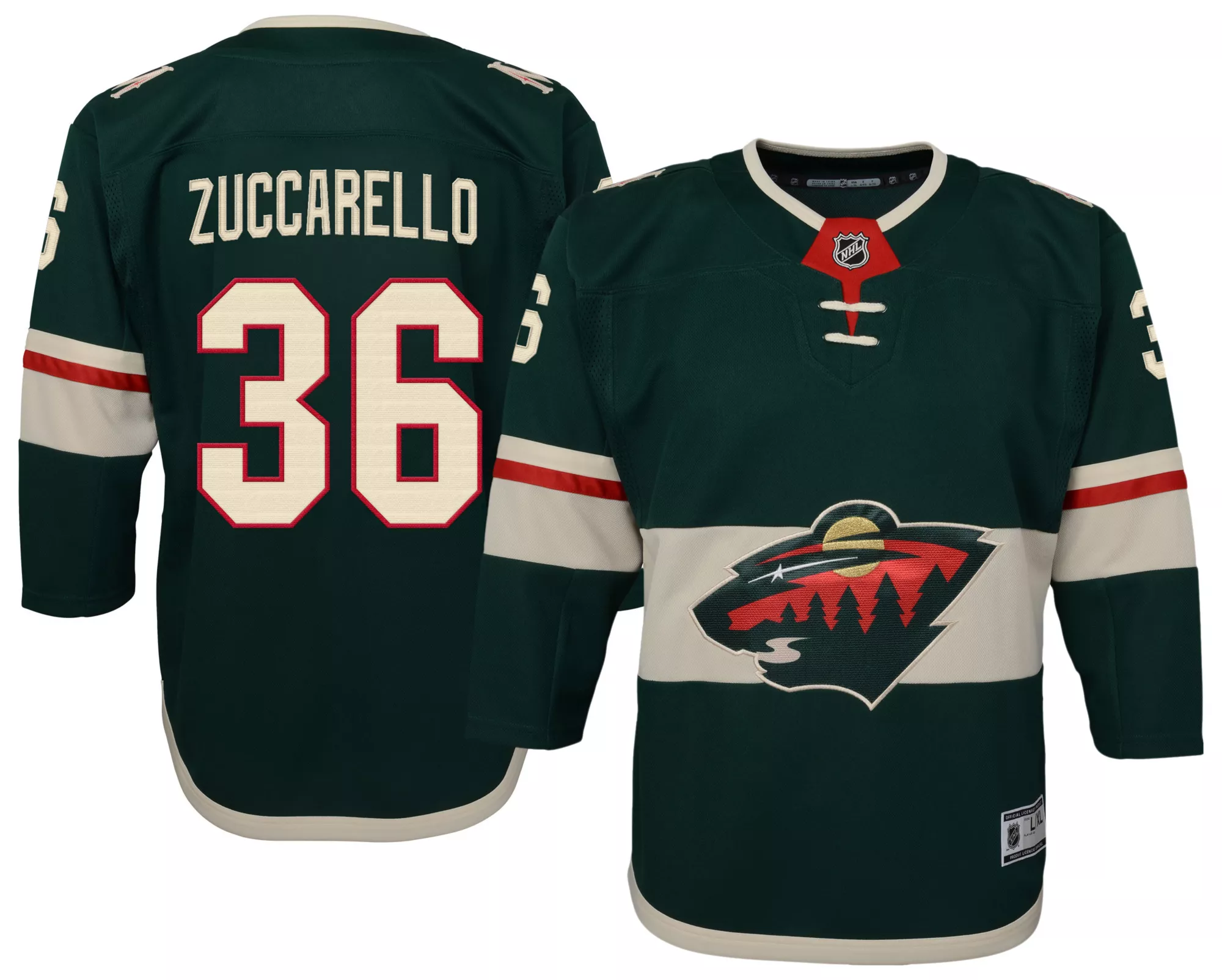 NHL Youth Minnesota Wild Mats Zuccarello #36 2024-2025 Home Authentic Jersey