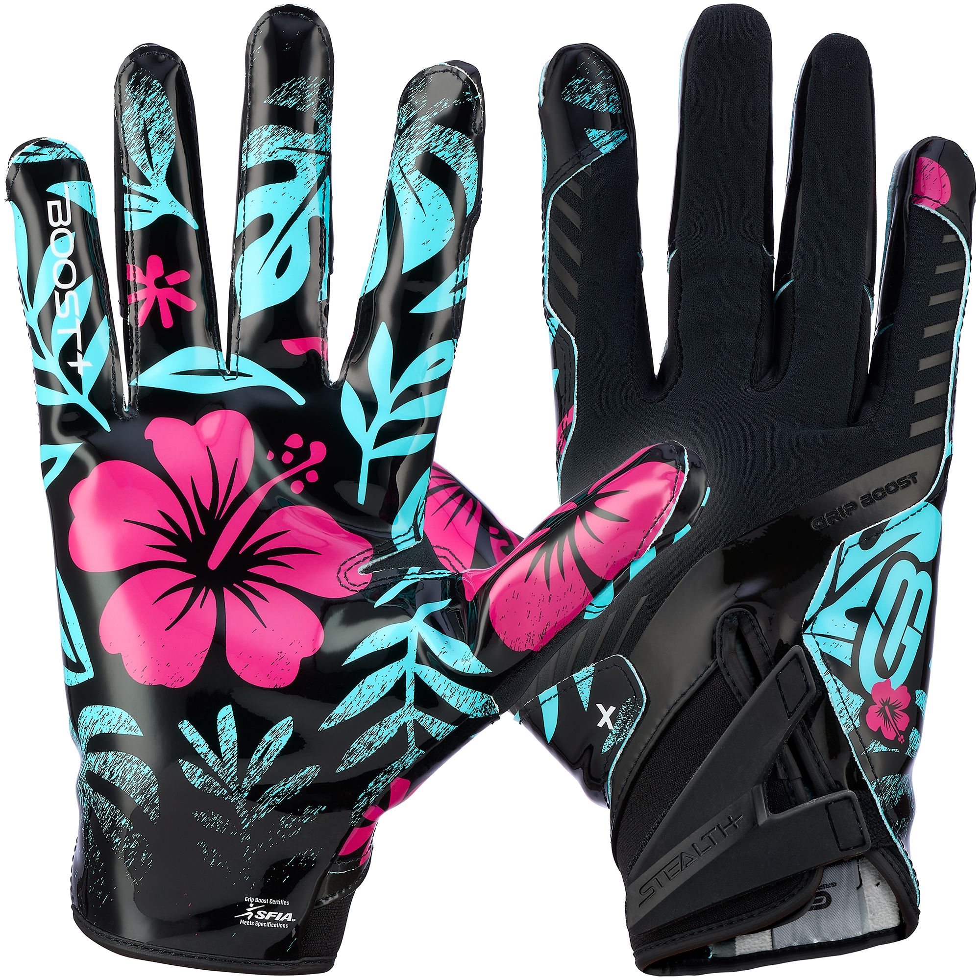 Grip Boost Adult Peace Stealth 6 Football Gloves | Dick's Sporting