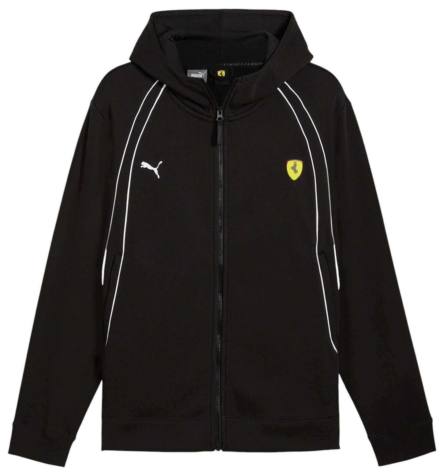 PUMA Men's Ferrari Racing Black Race Pullover Hoodie | Dick's