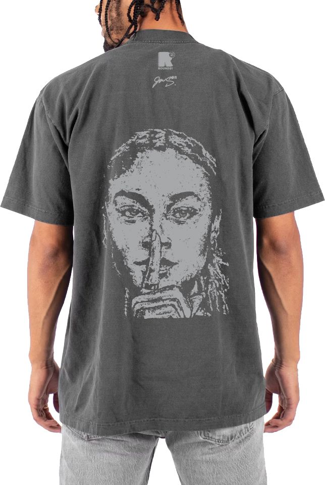 round21 Adult USWNT Jaedyn Shaw #8 So Serious Grey T-Shirt