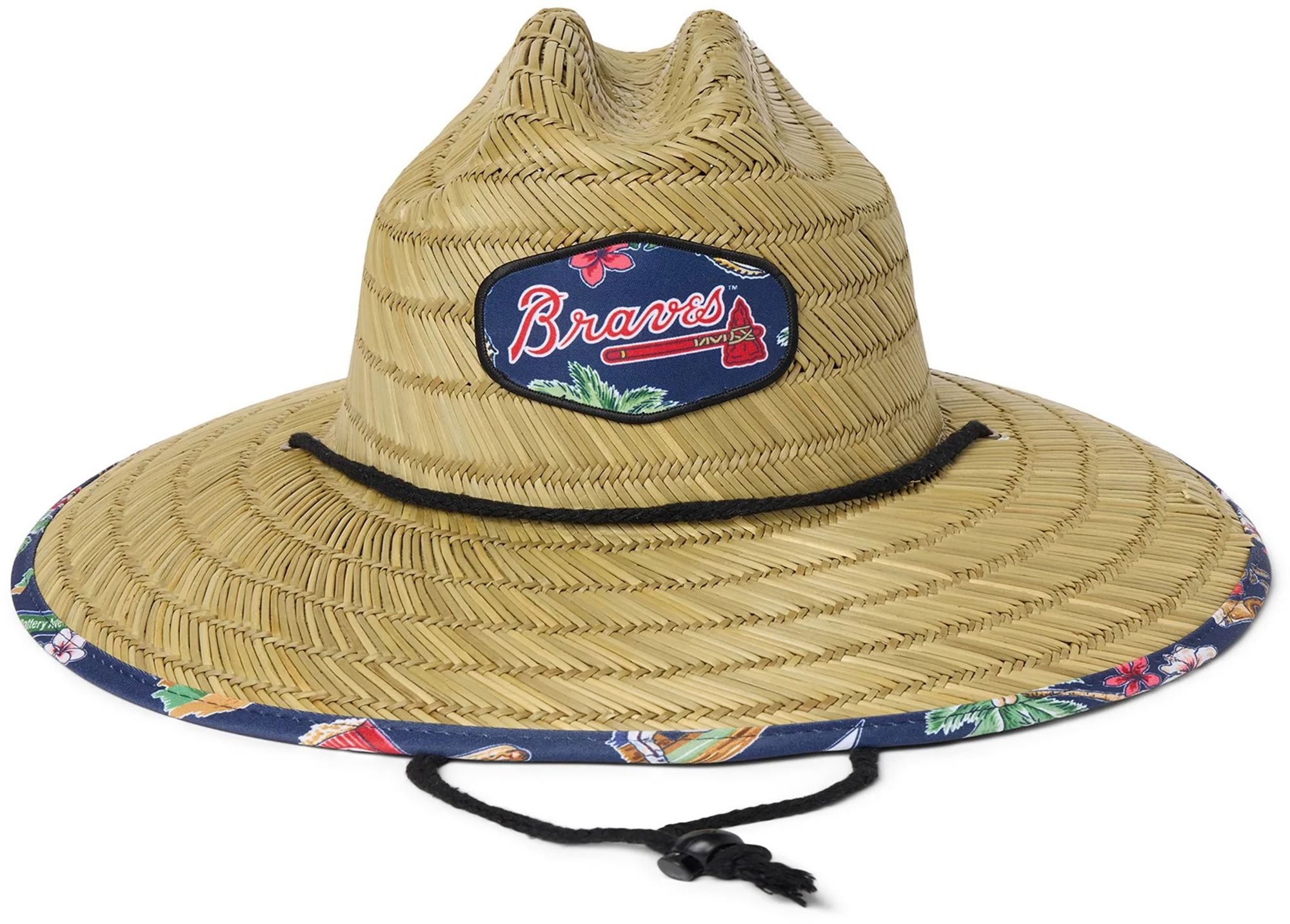 Reyn Spooner Adult Atlanta Braves Tan Scenic Straw Hat | Dick's