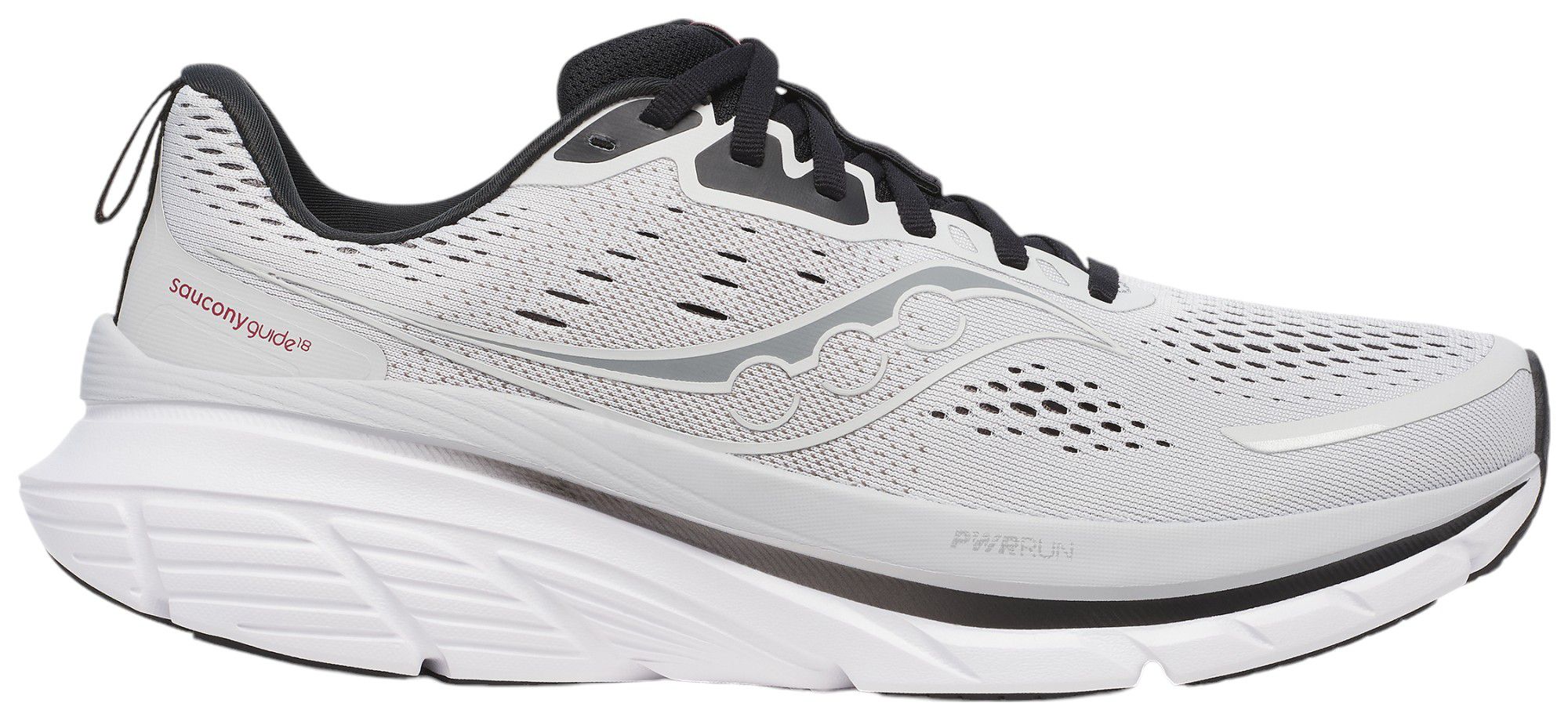 NEW SAUCONY men\'s guide 18 running shoes in black/white Amazon.com | Saucony Women main image 4