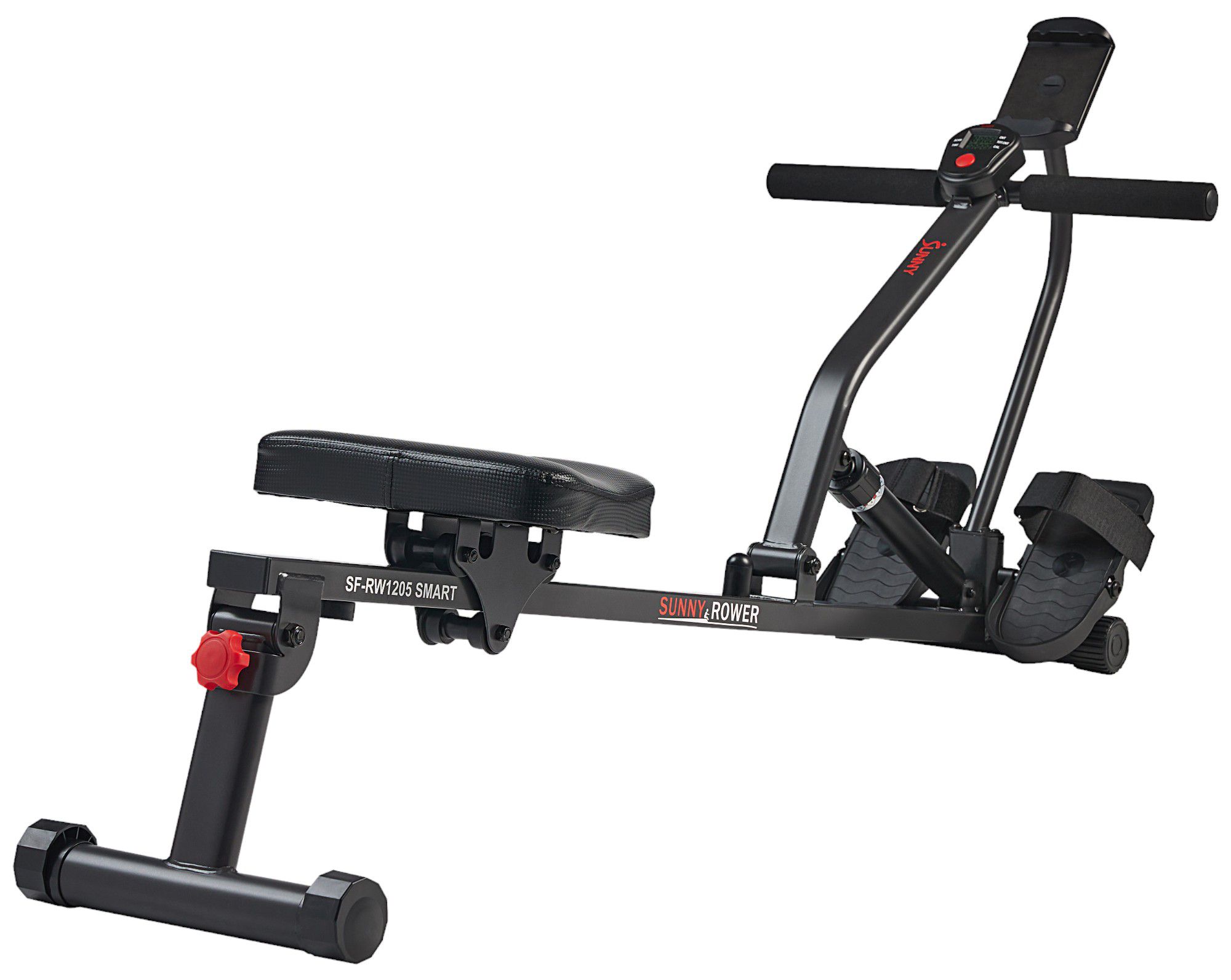 Sunny Health & Fitness Smart Compact Adjustable Hydraulic Rowing