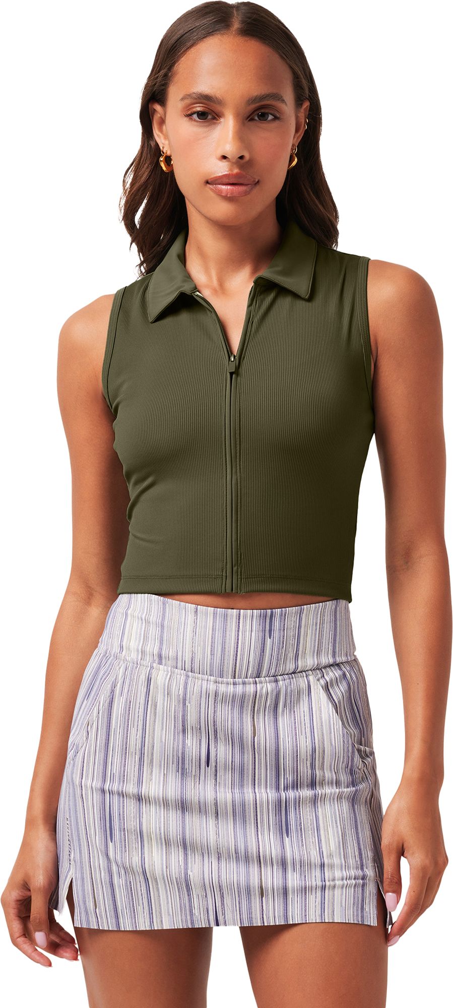 TravisMathew Women's Midline MoveKnit Sleeveless Golf Polo | Golf