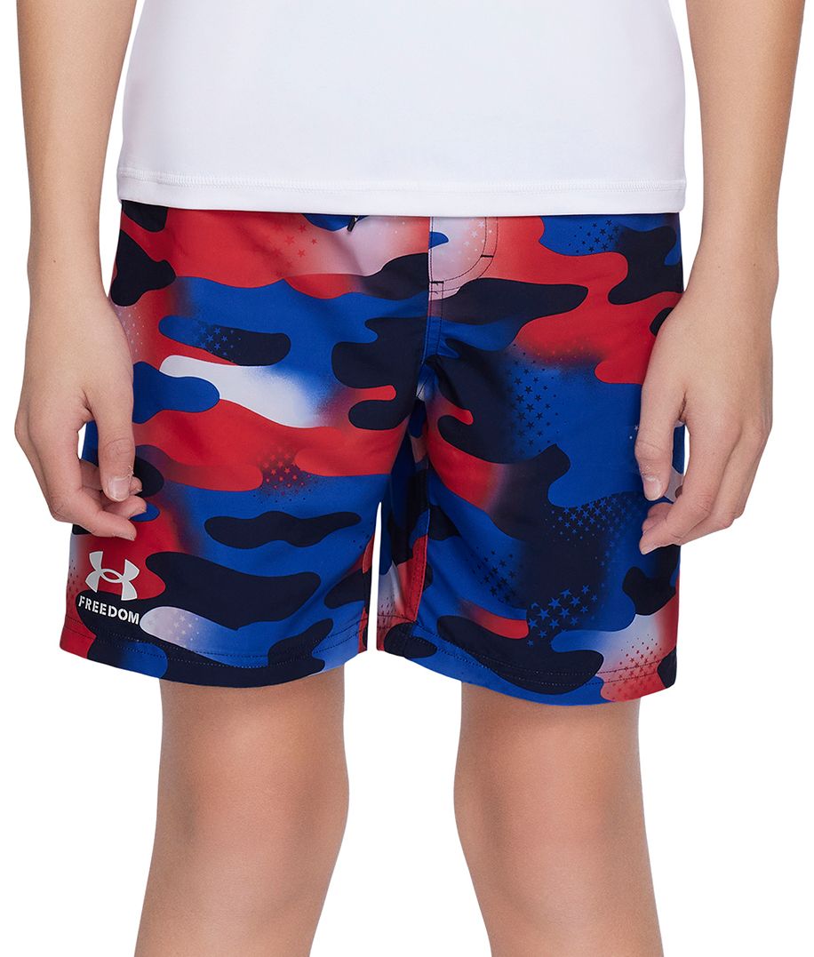 Under Armour Boys USA Street Camo Volley Shorts Large Midnight Navy