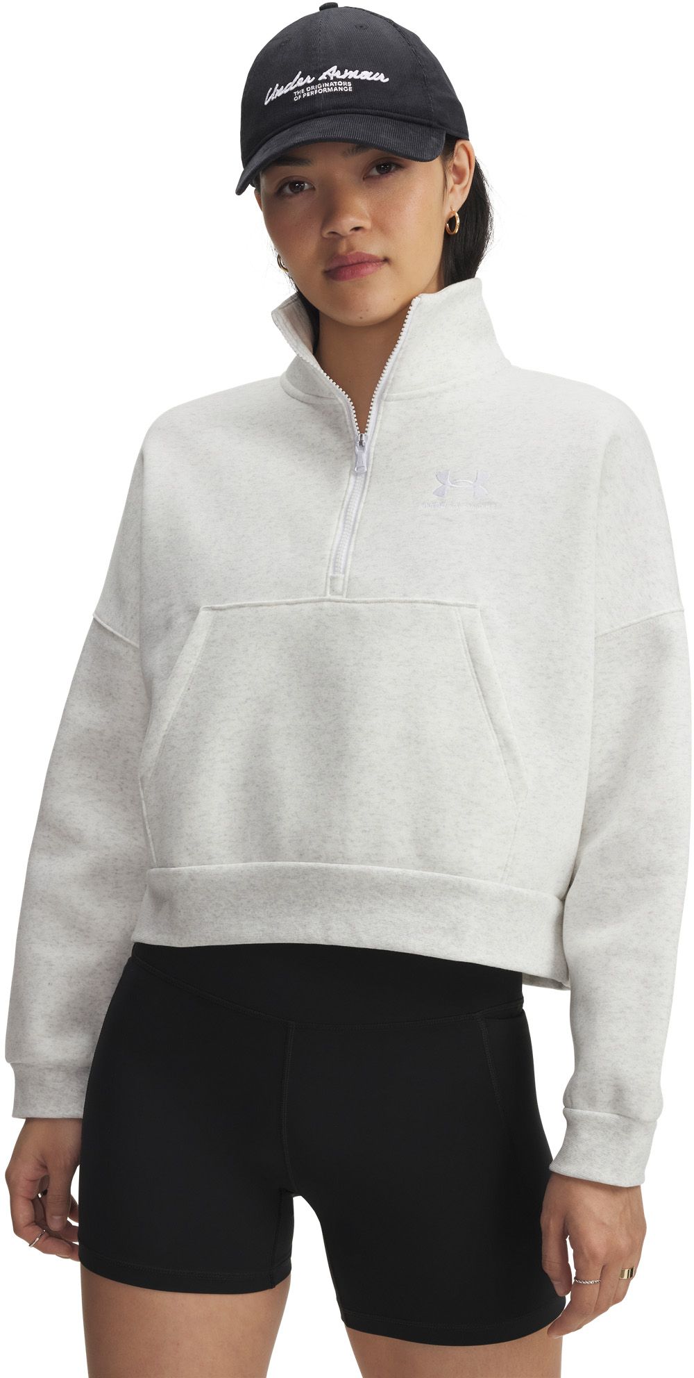 Under Armour Women's Icon Fleece Oversized ½ Zip | Dick's Sporting
