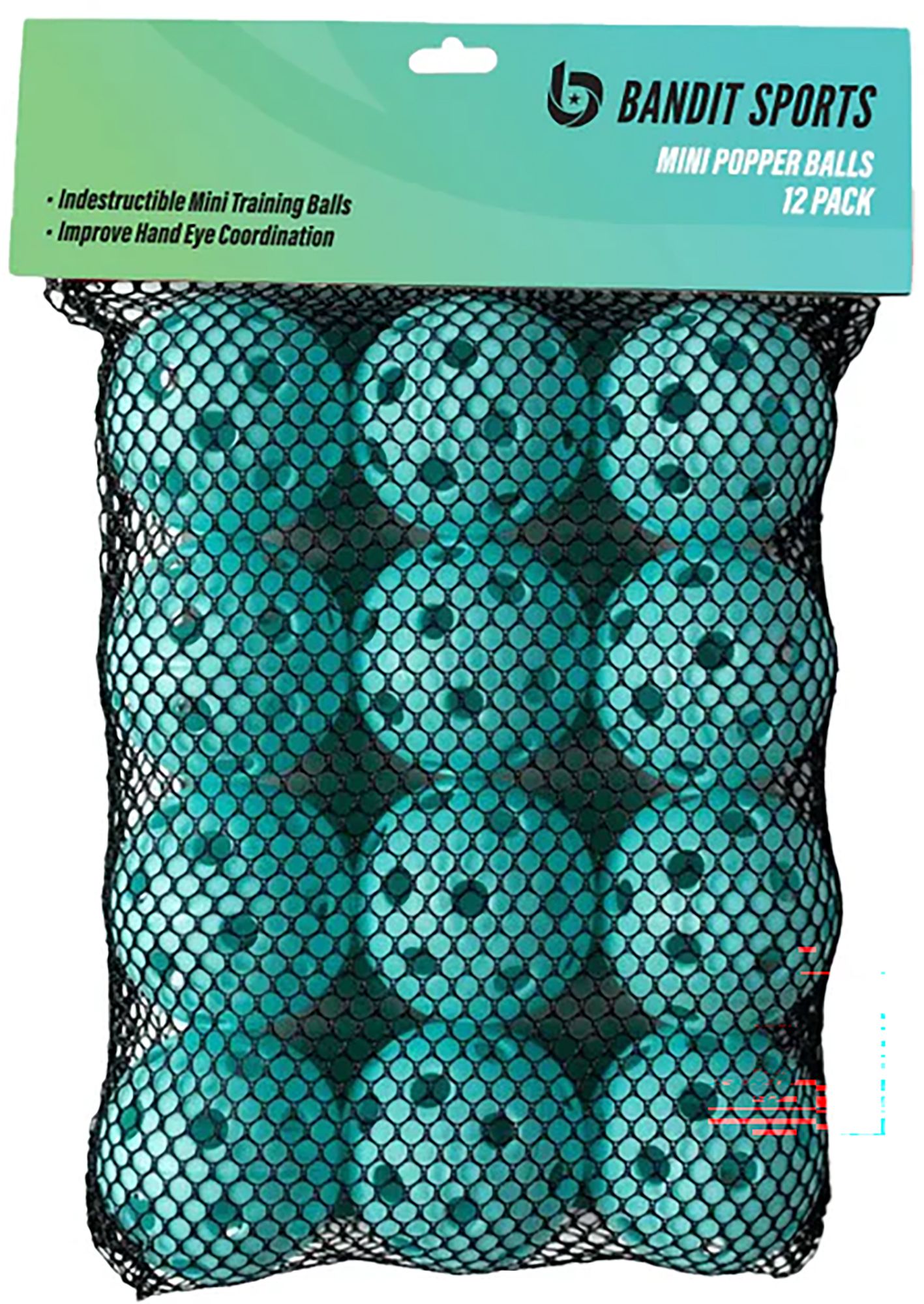 Bandit Sports Mini Popper Baseballs – 24 Stabile Übungsbälle Für Schlagtraining | Schlagfest & Rückprallend