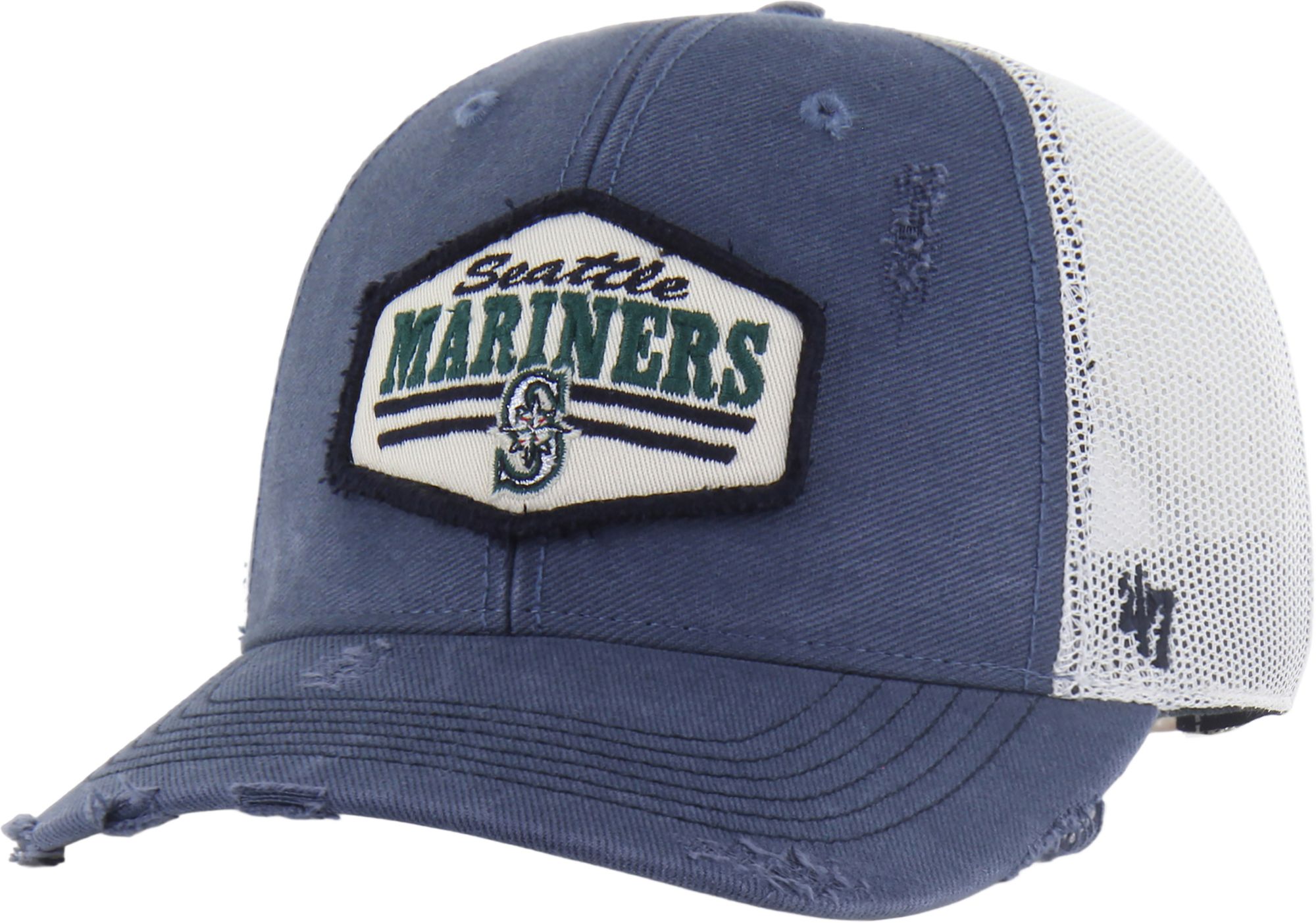 47 Adult Seattle Mariners Navy Salvage Adjustable Trucker Hat