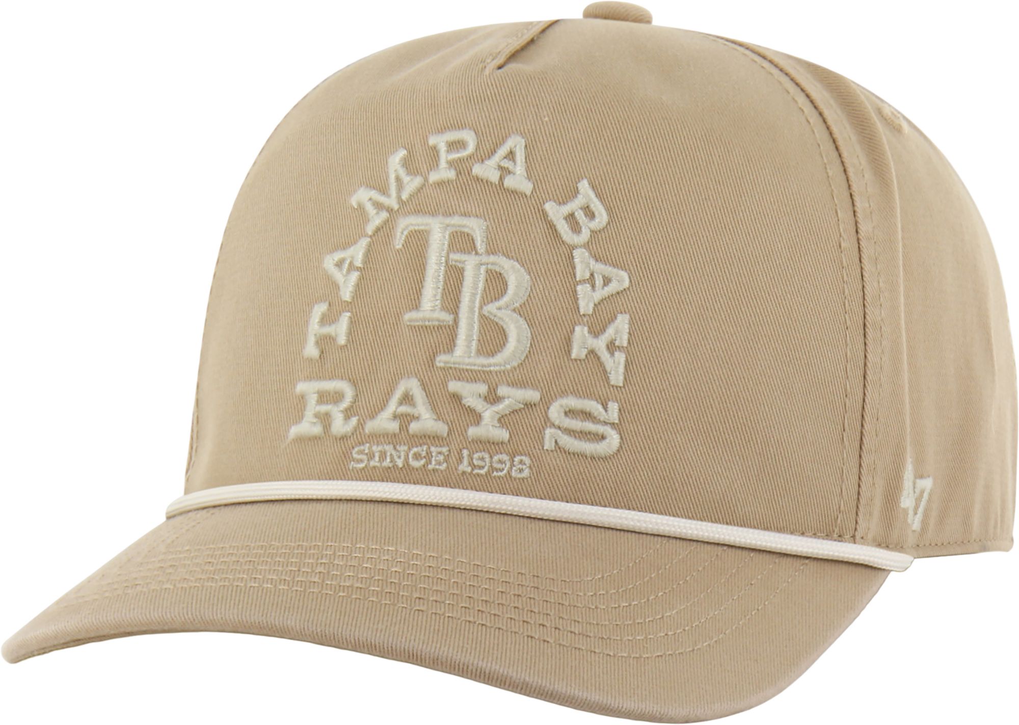 47 Adult Tampa Bay Rays Khaki Ranchero Hitch Adjustable Hat