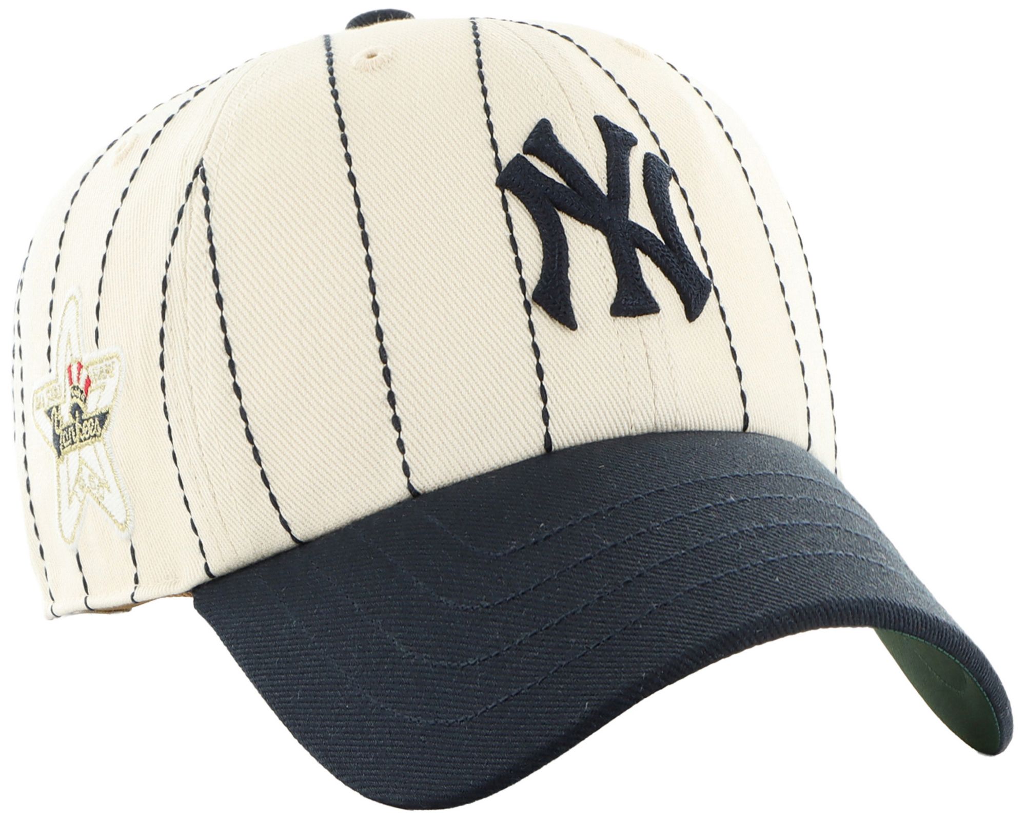 47 Adult New York Yankees Cream Cooperstown Rawlings Clean Up