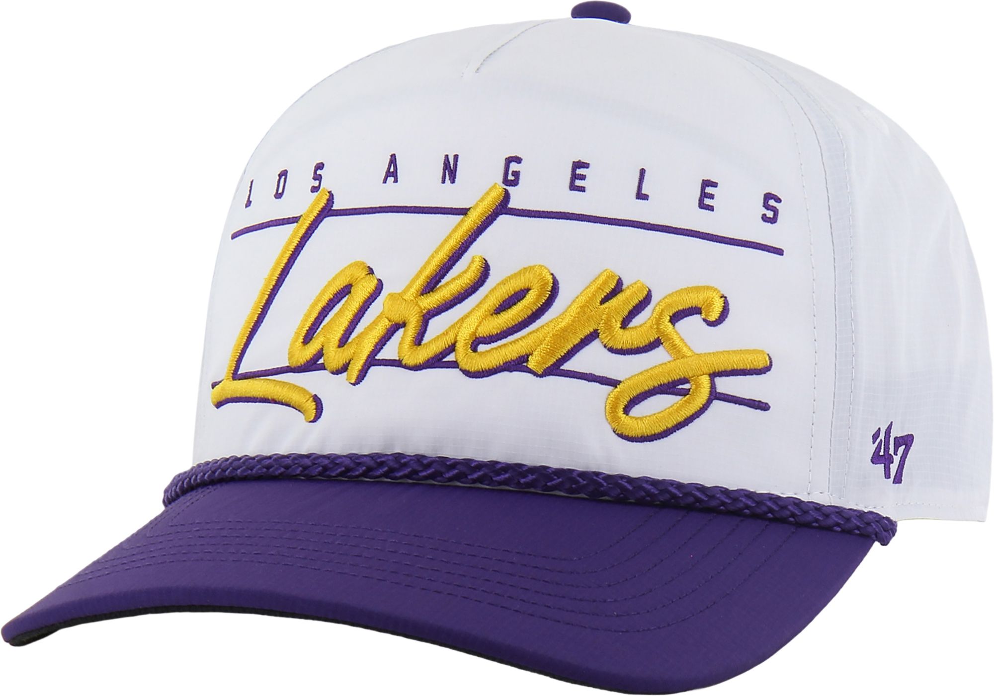 47 Adult Los Angeles Lakers White Condor Brrr Hitch Adjustable Hat