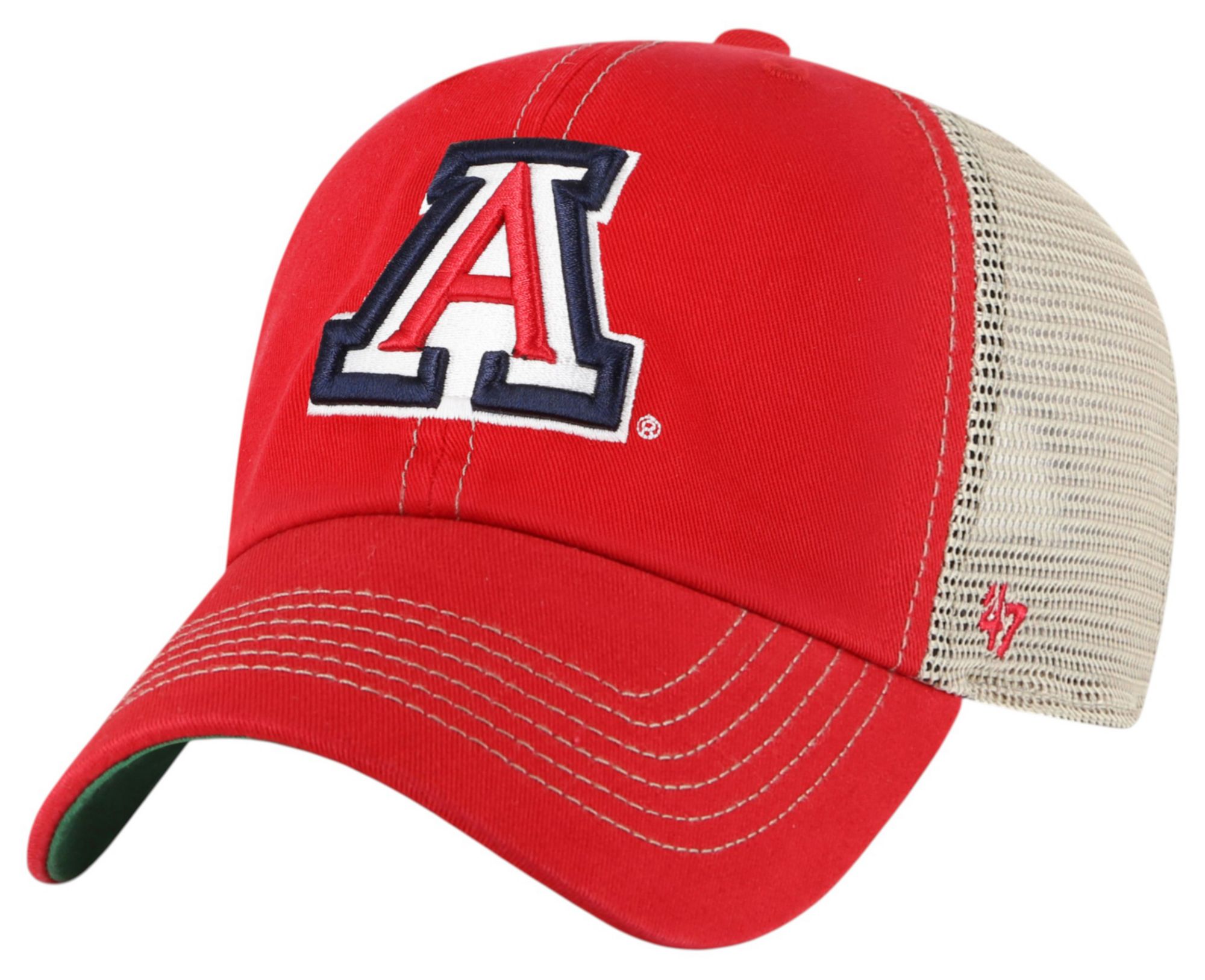 47 Adult Arizona Wildcats Red Trawler Clean Up Adjustable Hat