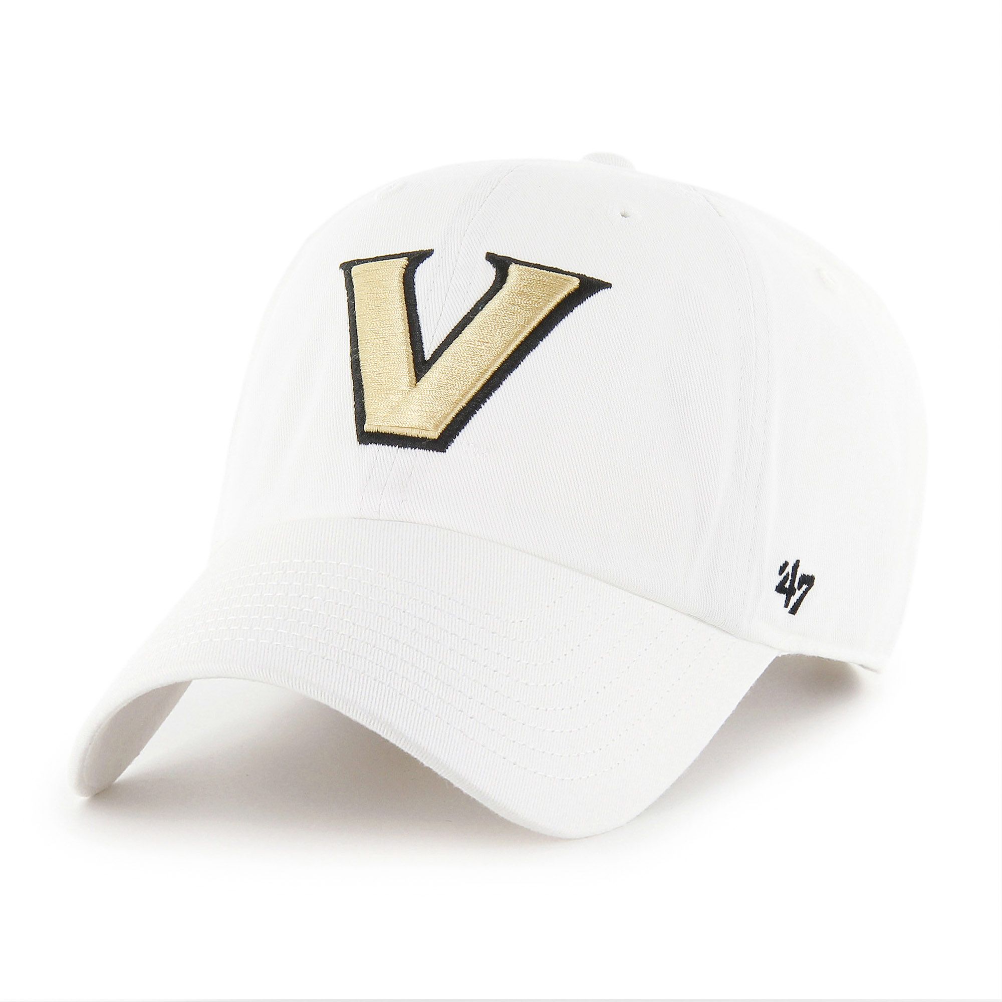 47 Adult Vanderbilt Commodores White Clean Up Adjustable Hat