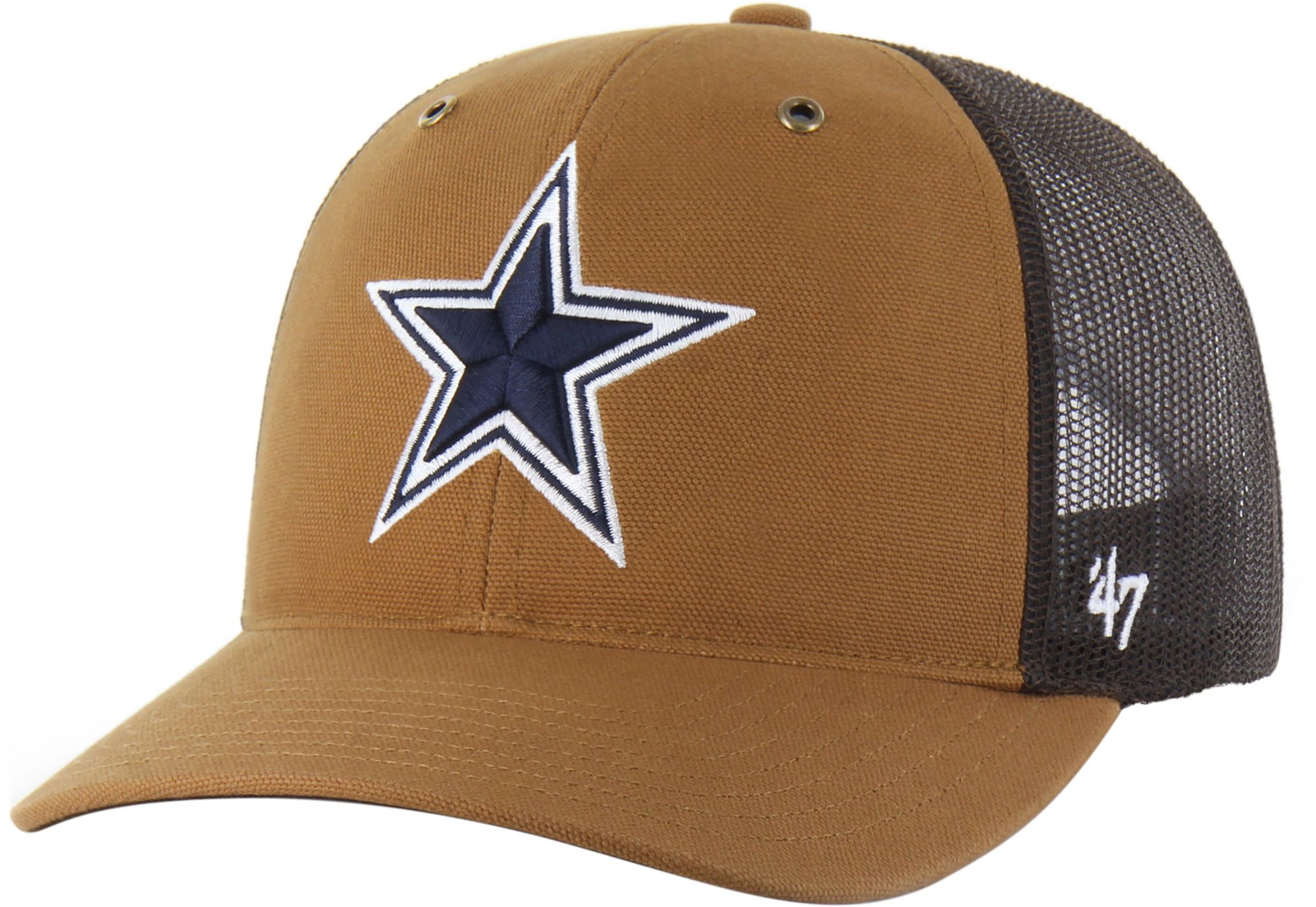 Carhartt x '47 Adult Dallas Cowboys Brown Dyed Adjustable Trucker