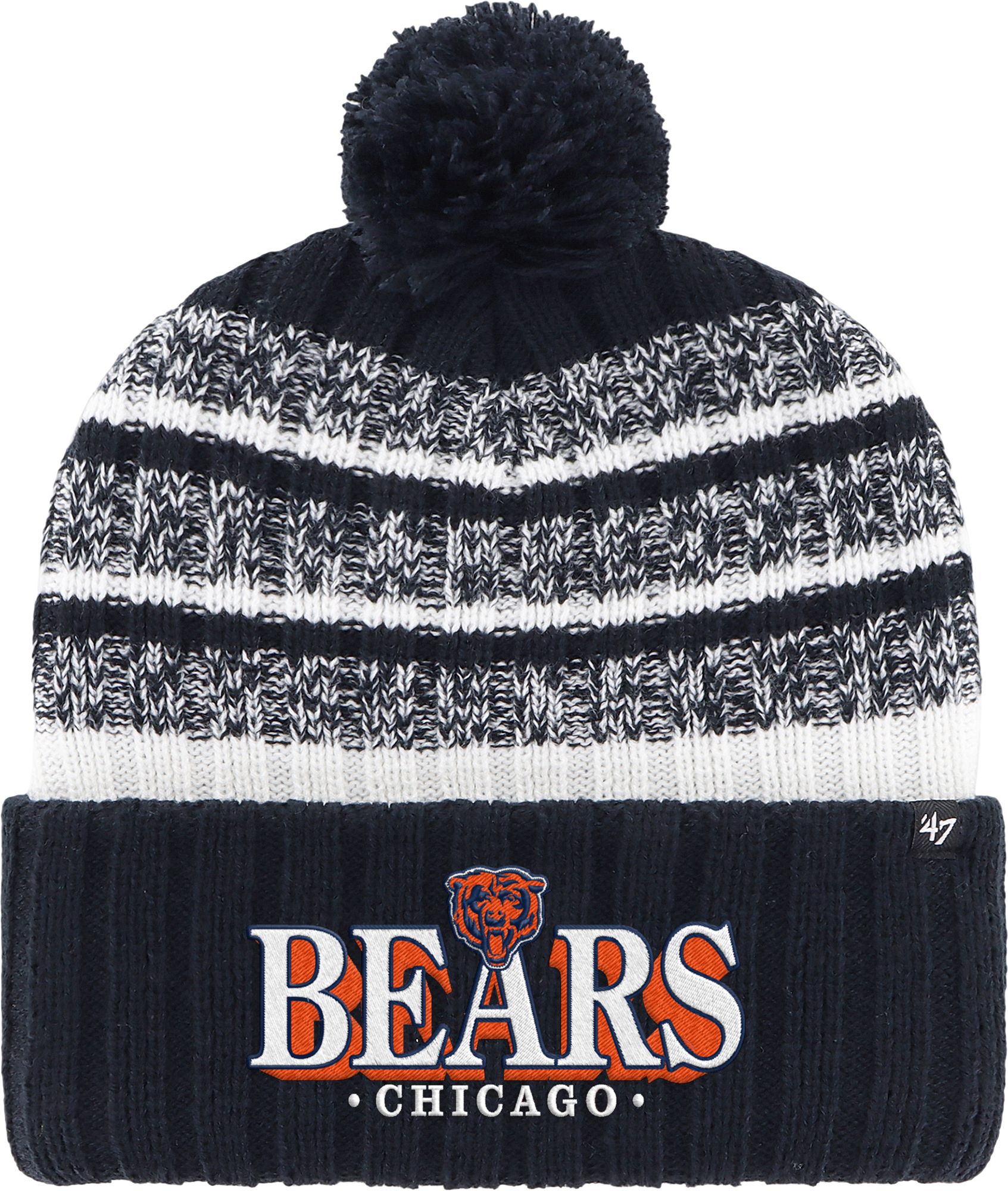 47 Men's Chicago Bears Navy Graphic Tavern Knit Hat | Dick's