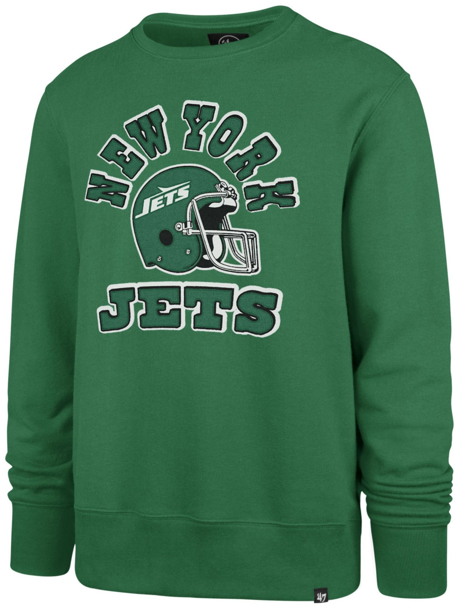 47 Men's New York Jets Green Comeback Applique Crewneck Sweatshirt