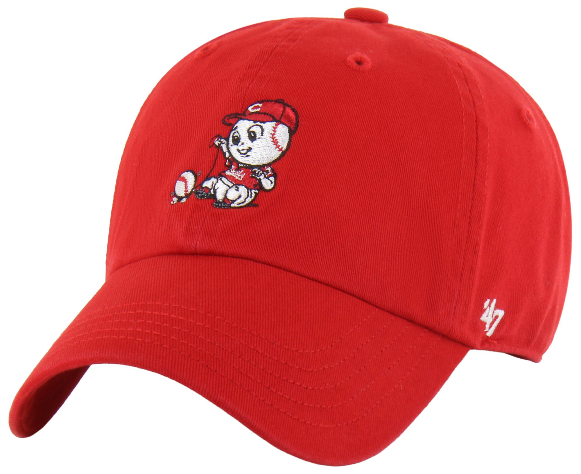 47 Toddler Cincinnati Reds Red Mascot Clean Up Adjustable Hat