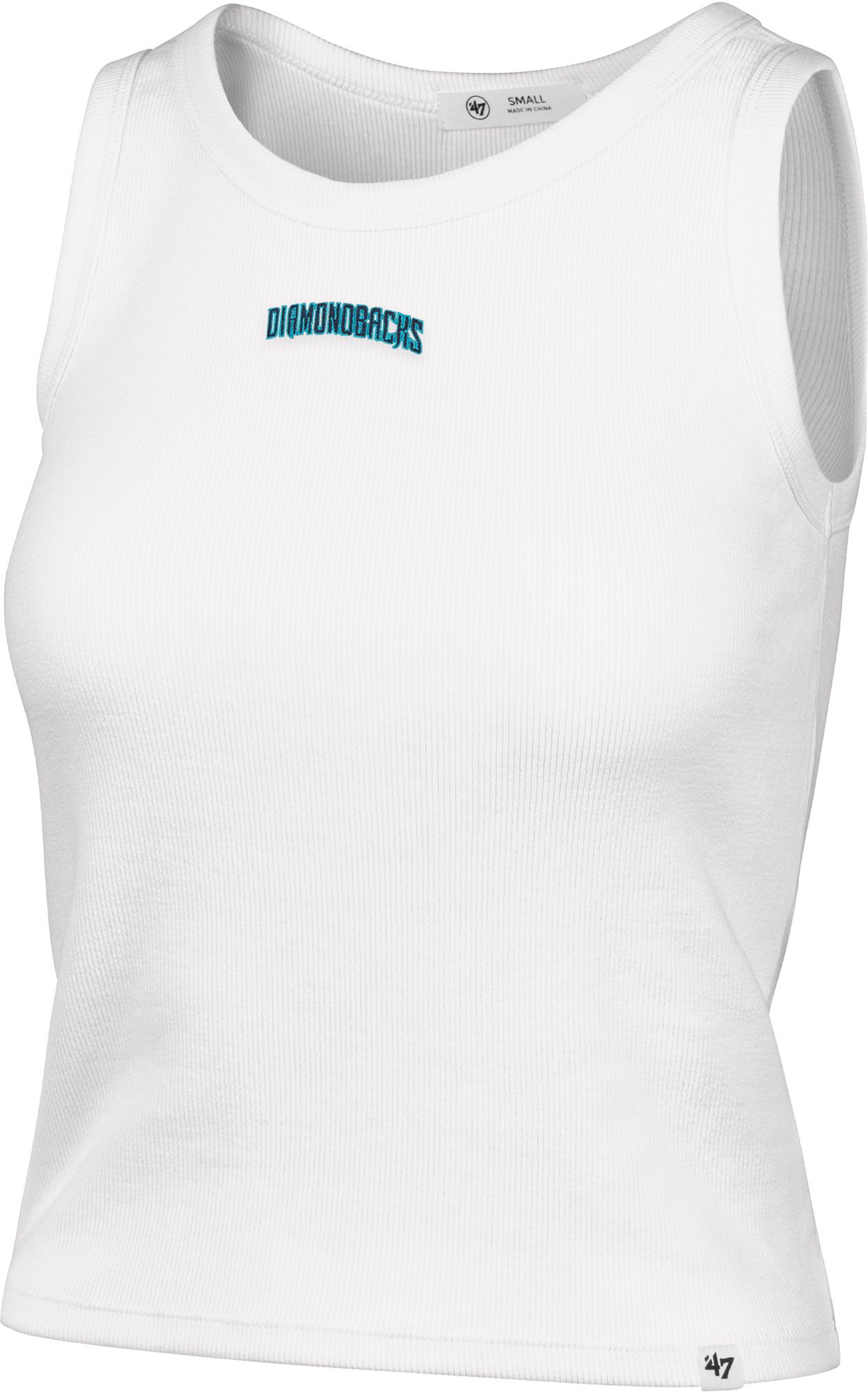 47 Women's Arizona Diamondbacks White Baby Ribbed Wordmark Micro