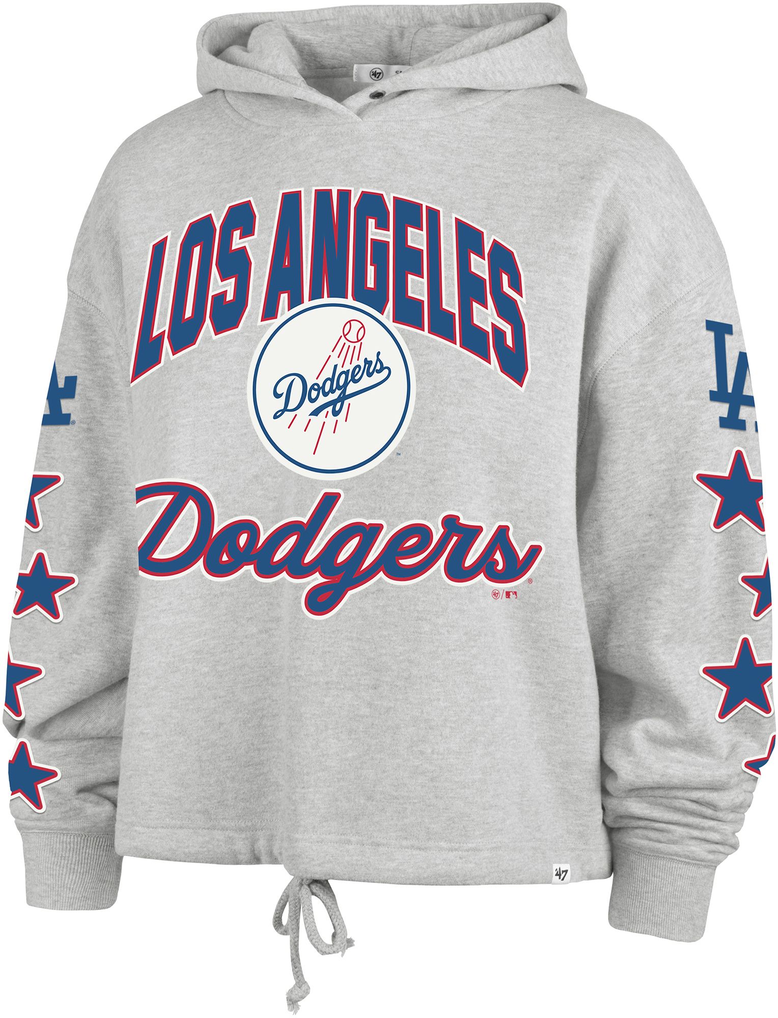 47 Women's Los Angeles Dodgers Gray Venice Starry Eyed Hoodie