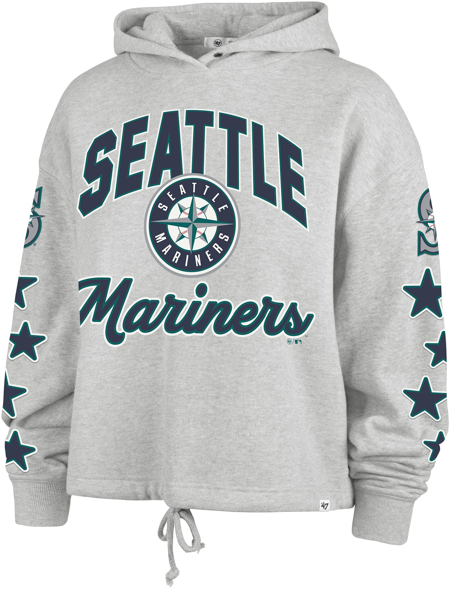 47 Women's Seattle Mariners Gray Venice Starry Eyed Hoodie