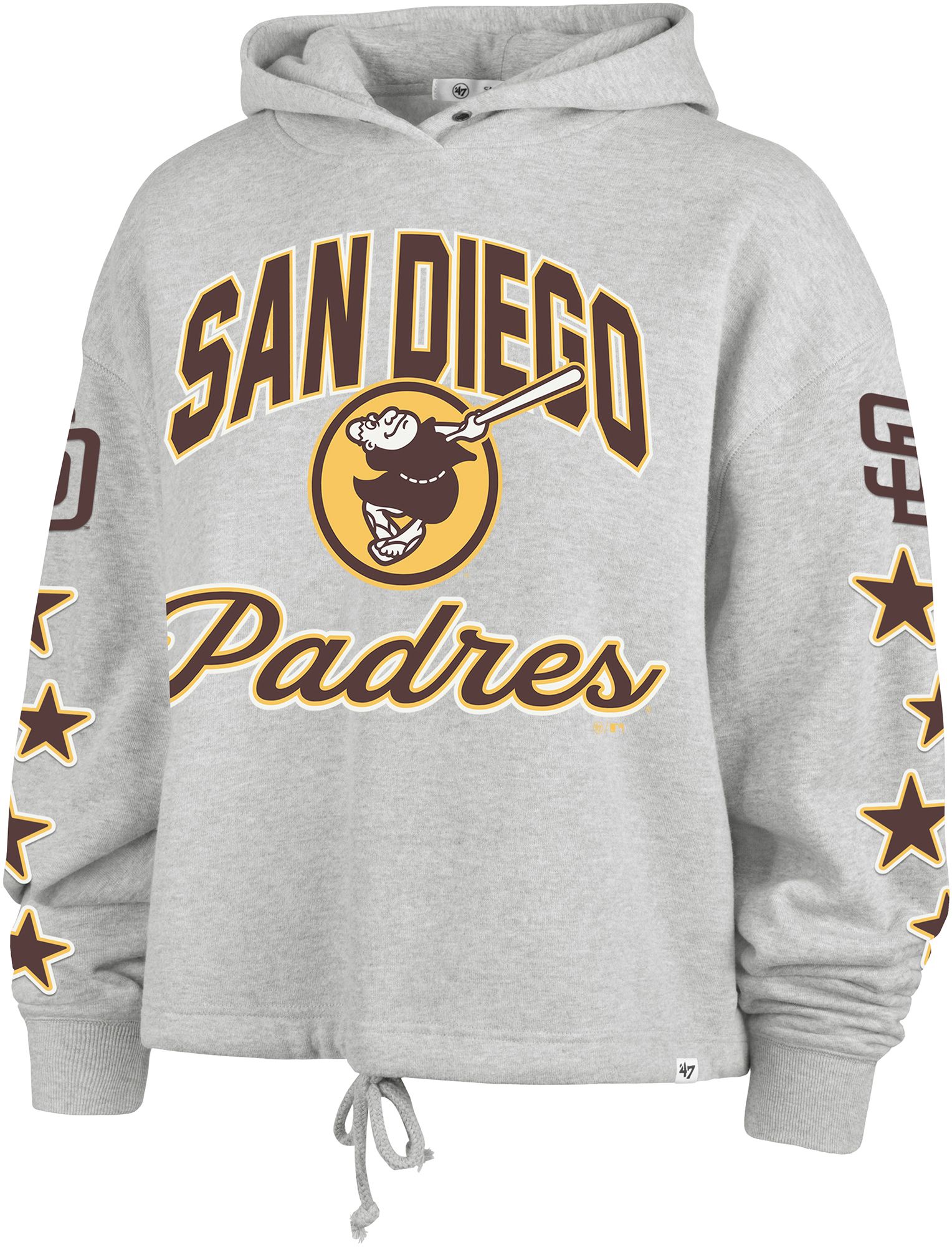47 Women's San Diego Padres Gray Venice Starry Eyed Hoodie