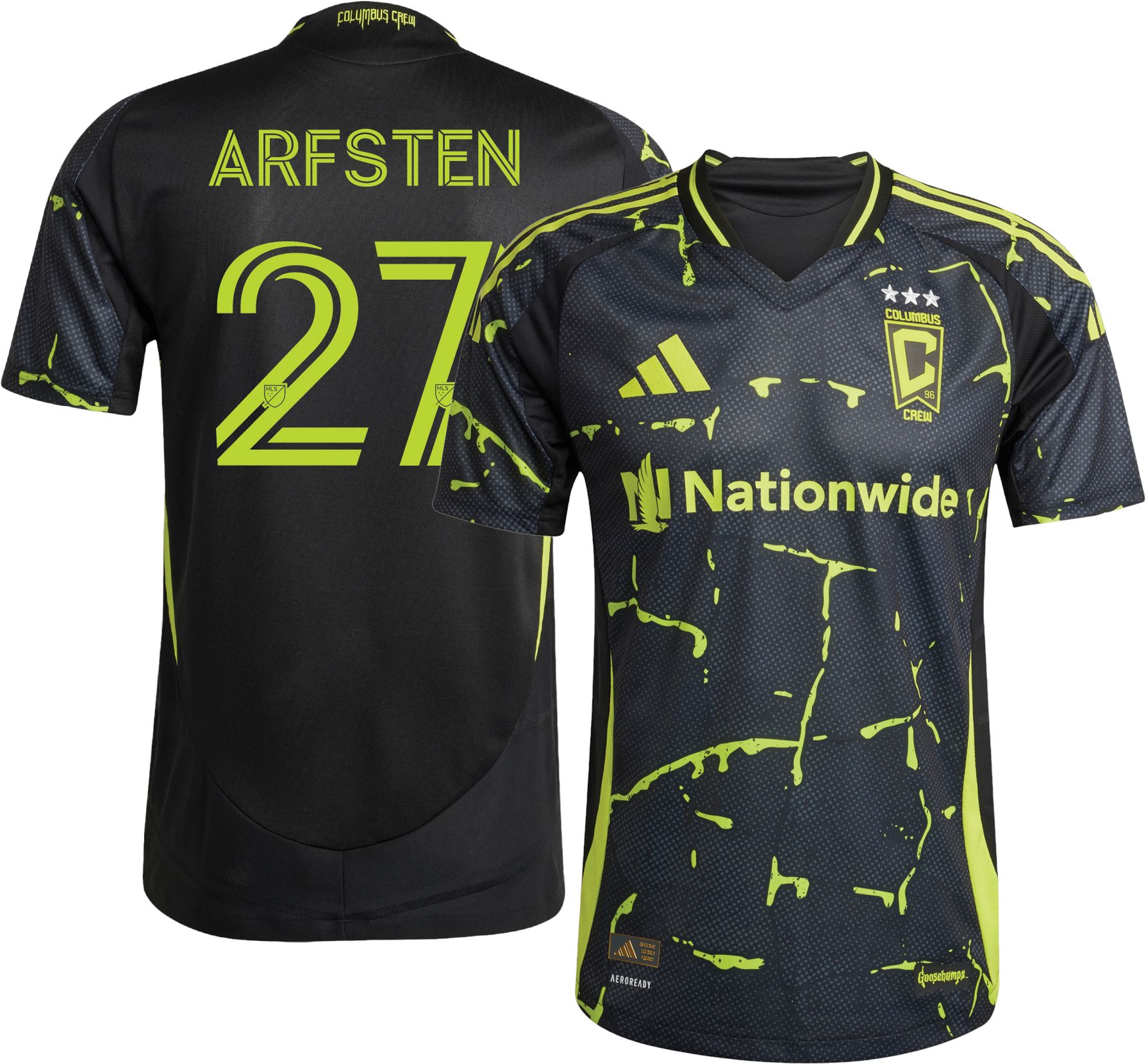 adidas Adult Columbus Crew Max Arfsten #27 2025 Secondary