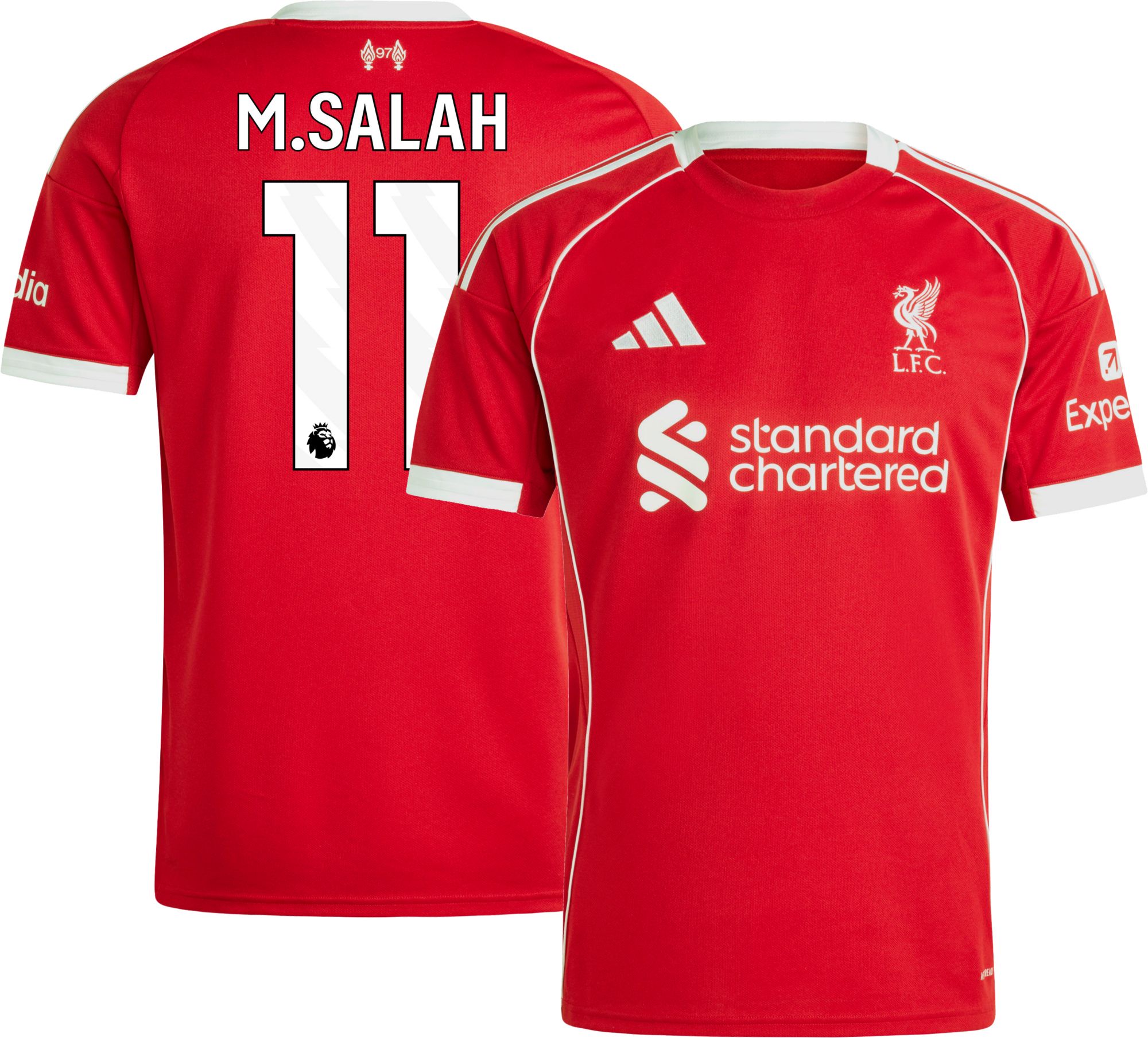 サラー　リバプール　XL M. SALAH 11 LFC ジャージ レッド 25ADIACLFC25HJSMSLIV_is