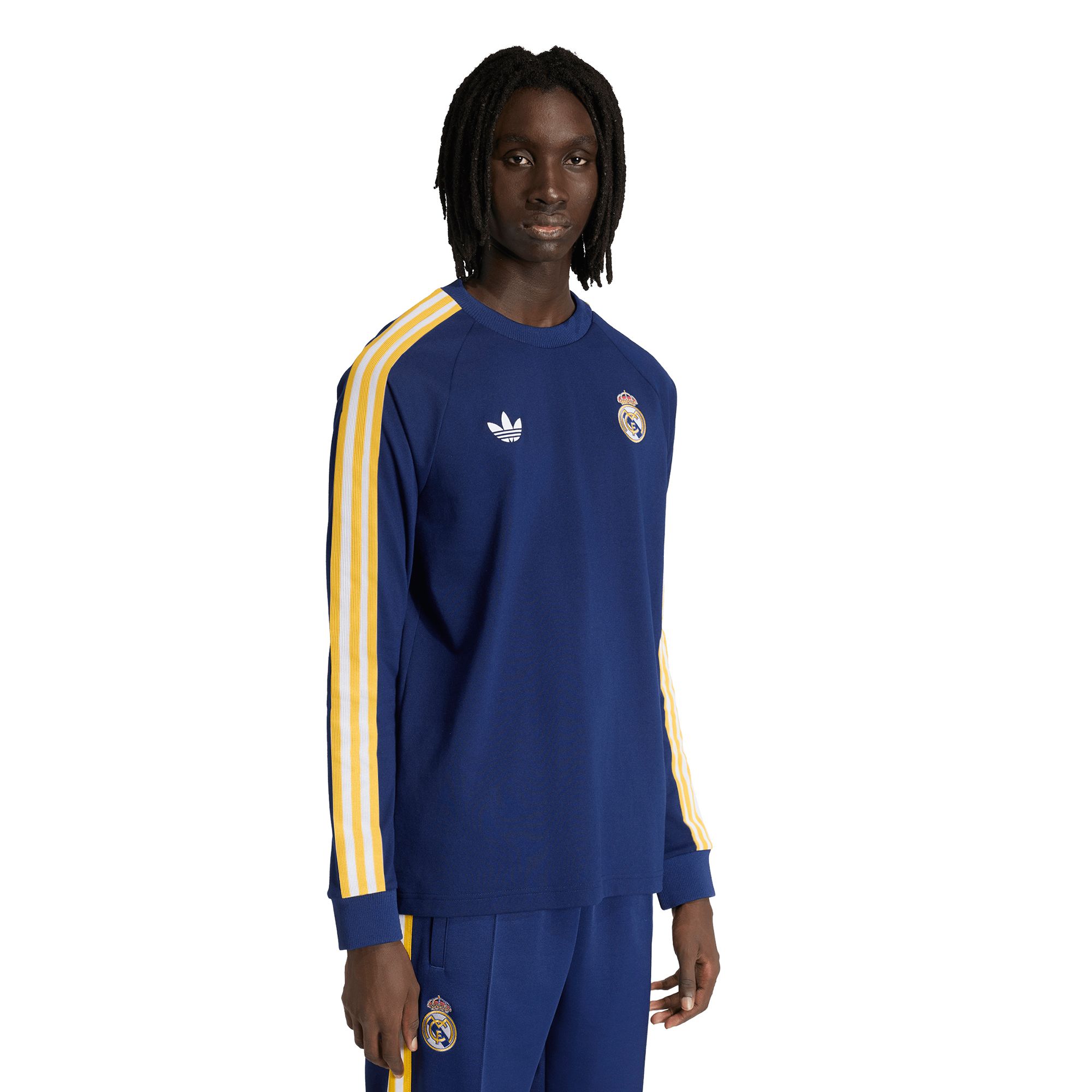 adidas Adult Real Madrid 2025-26 Navy OG Long Sleeve T-Shirt
