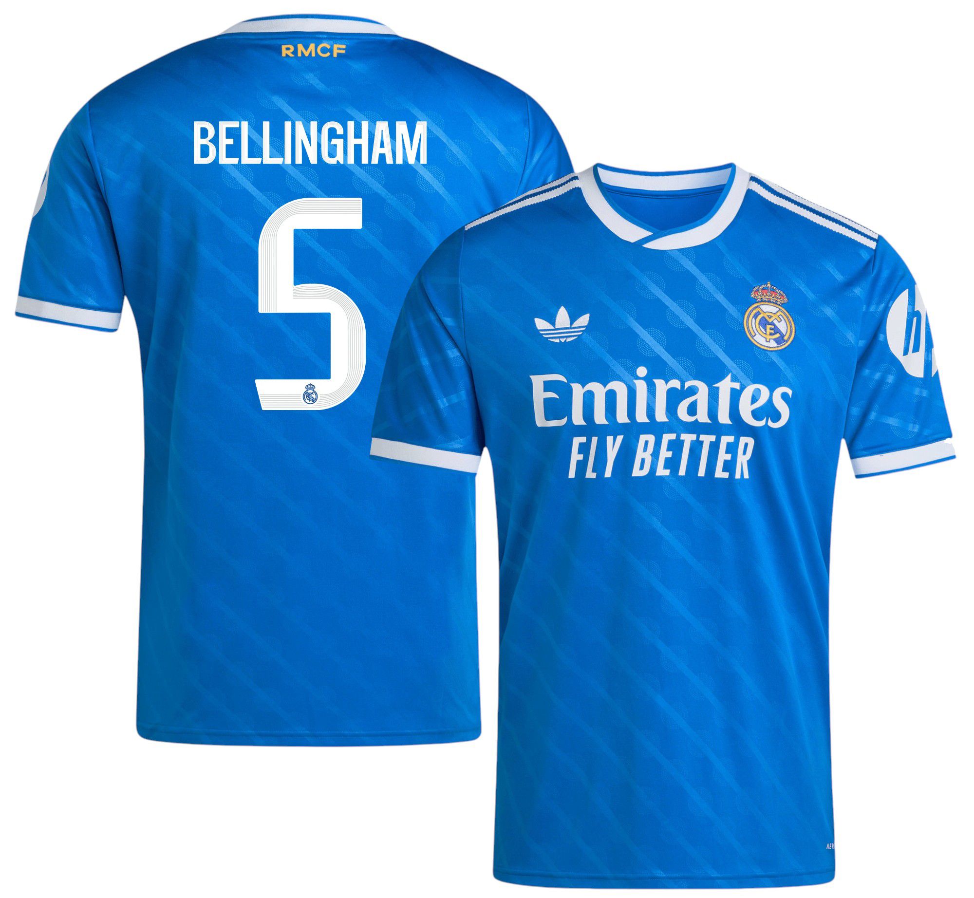 adidas Adult Real Madrid Jude Bellingham #5 Third Replica Jersey