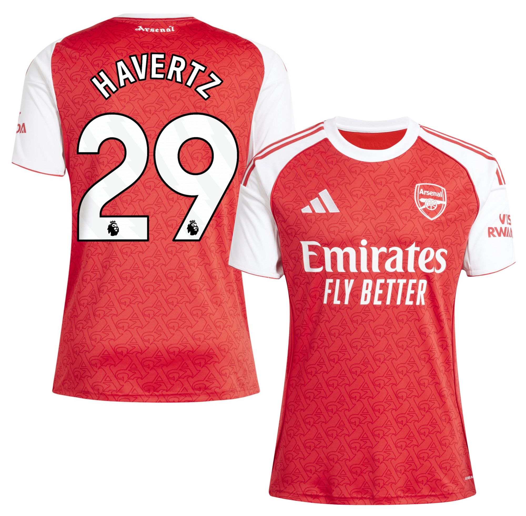 adidas Adult Arsenal Kai Havertz #29 2025 Home Replica Jersey