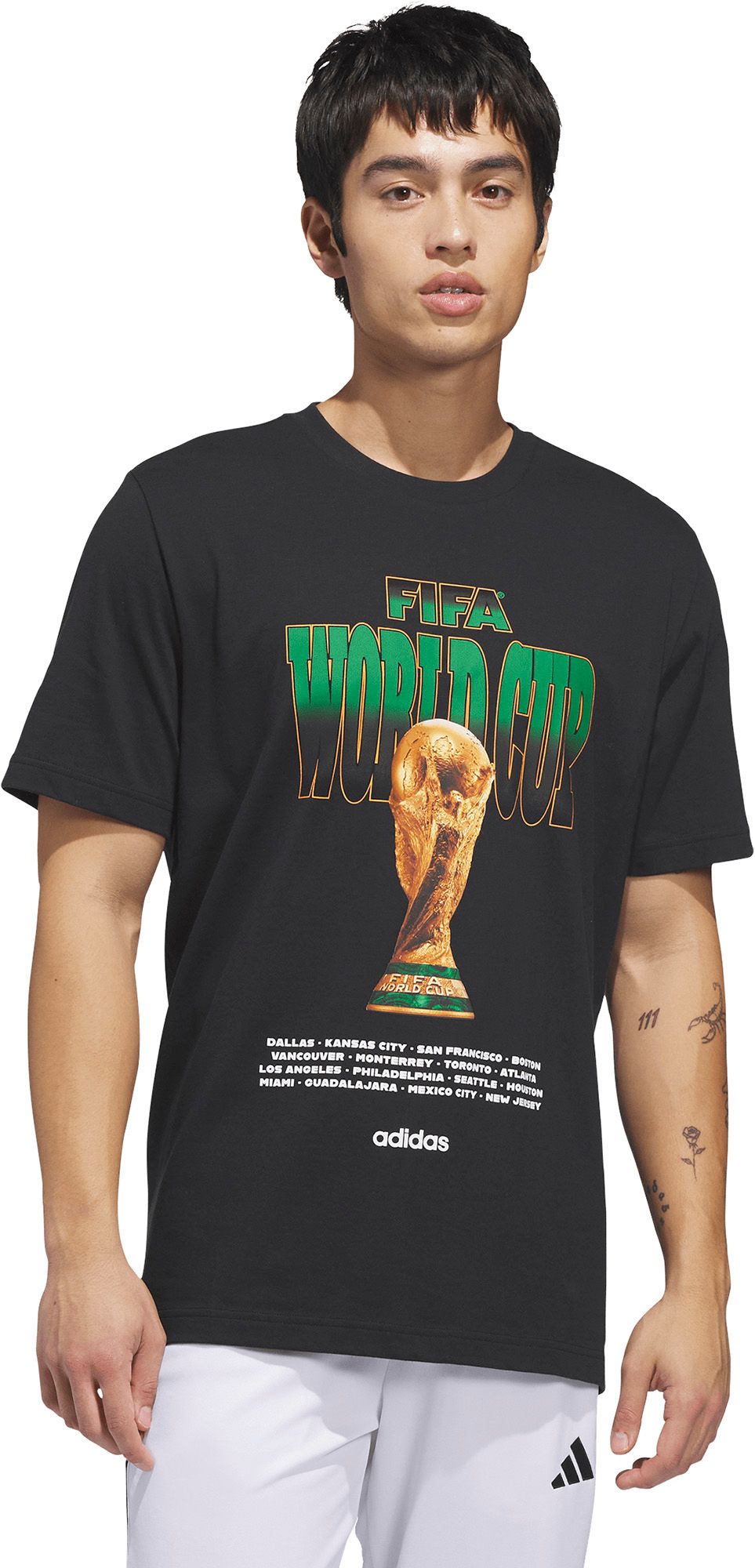 FIFA World Cup 2026 ブラジル対日本 マッチデイTシャツ　XL adidas Adult FIFA 2026 Black 2026 T-Shirt | Dick's Sporting Goods