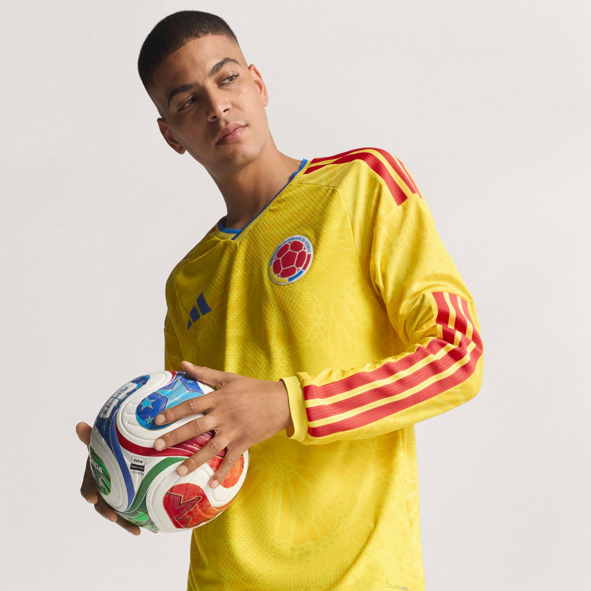 adidas Adult Colombia 2026 Home Long Sleeve Authentic Jersey