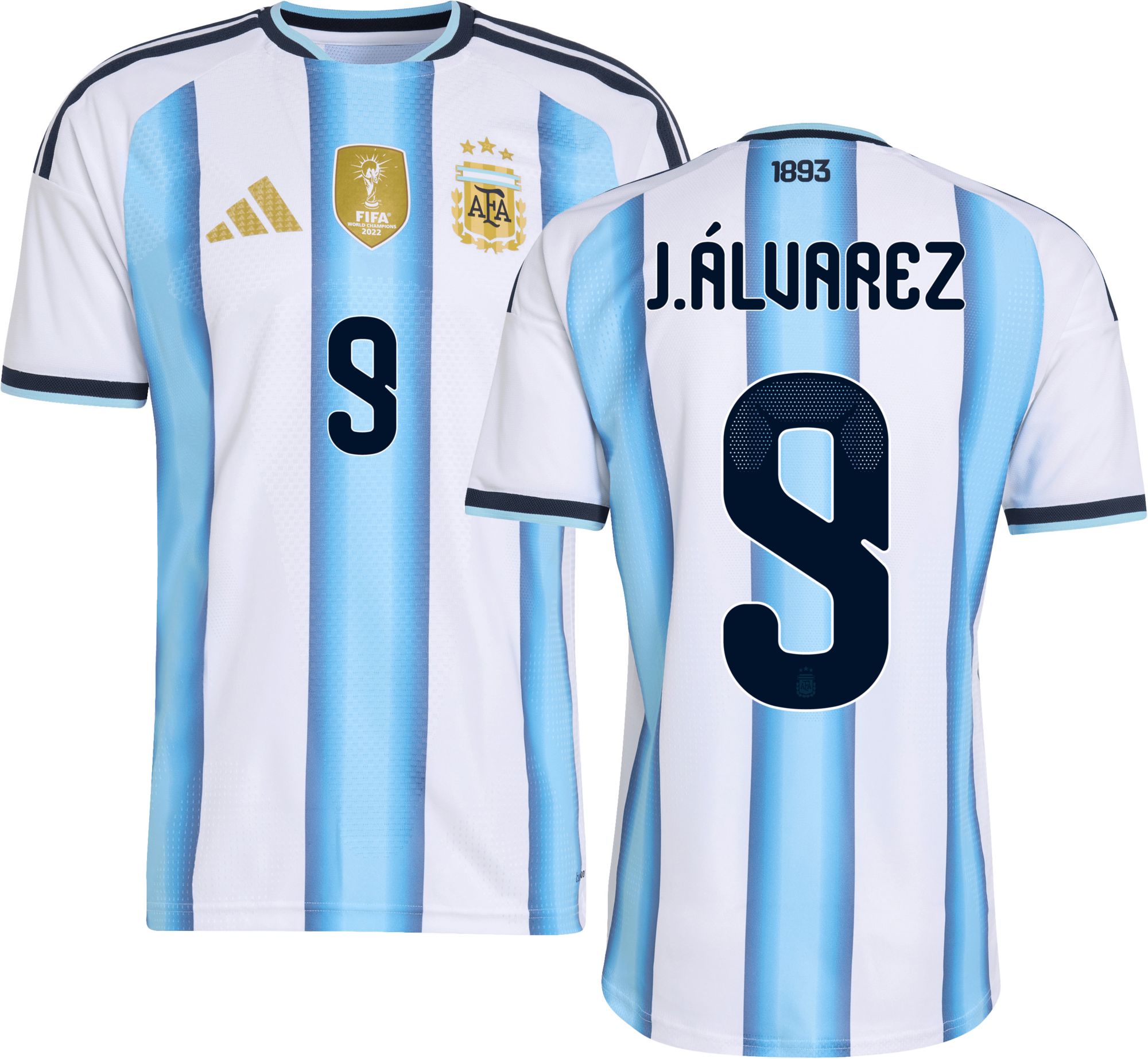 adidas Adult Argentina Julian Alvarez #9 2026 Home Authentic