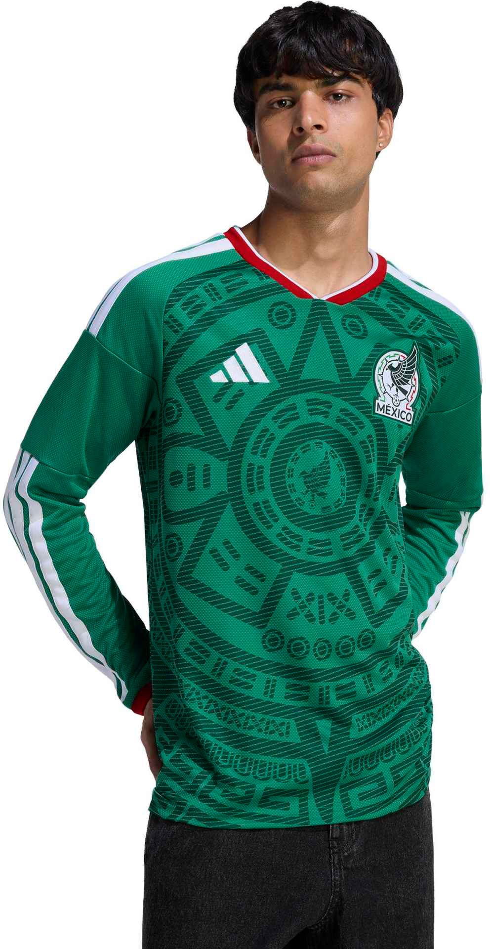adidas Adult Mexico 2026 Home Long Sleeve Replica Jersey | Dick's