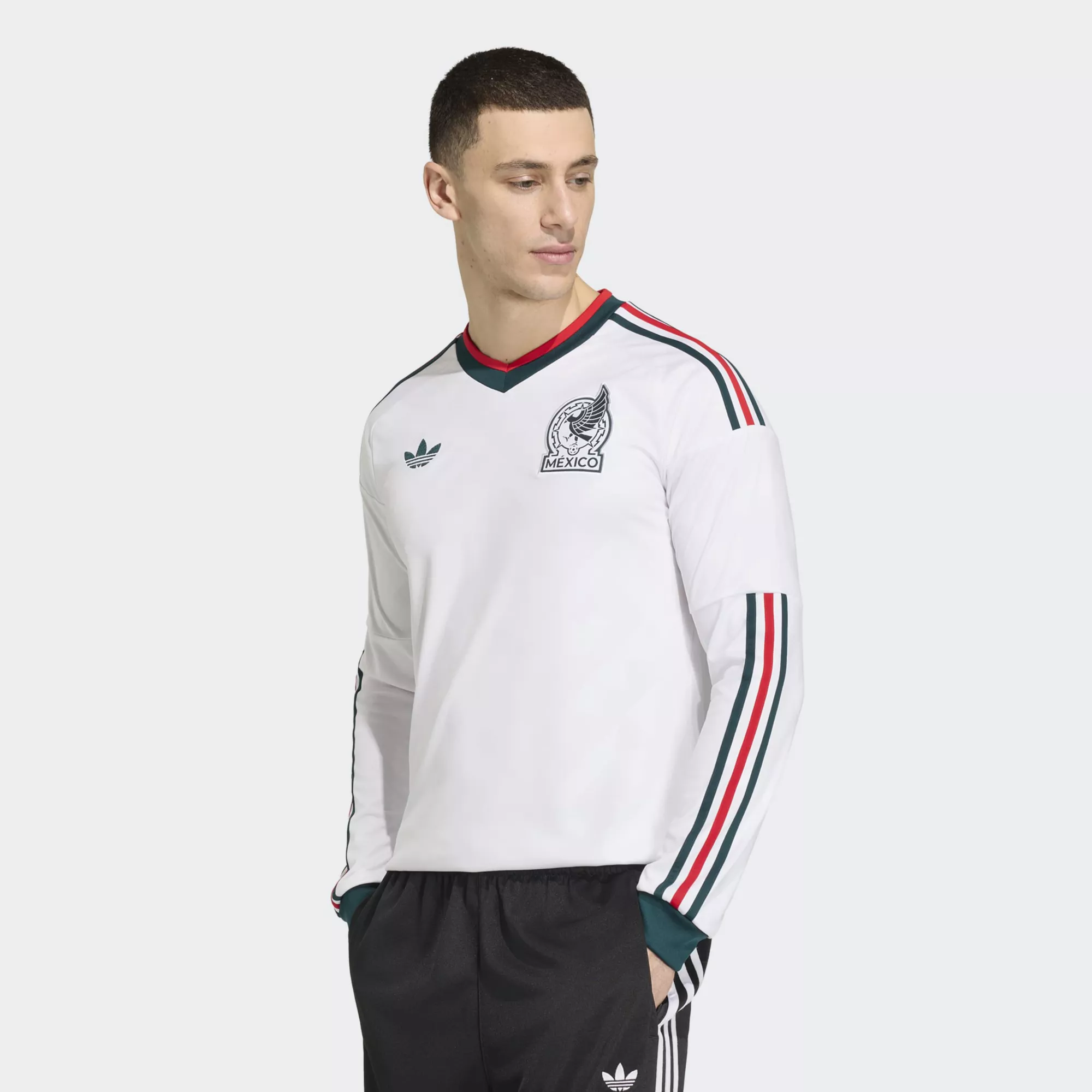 adidas Adult Mexico 2026 Away Long Sleeve Replica Jersey