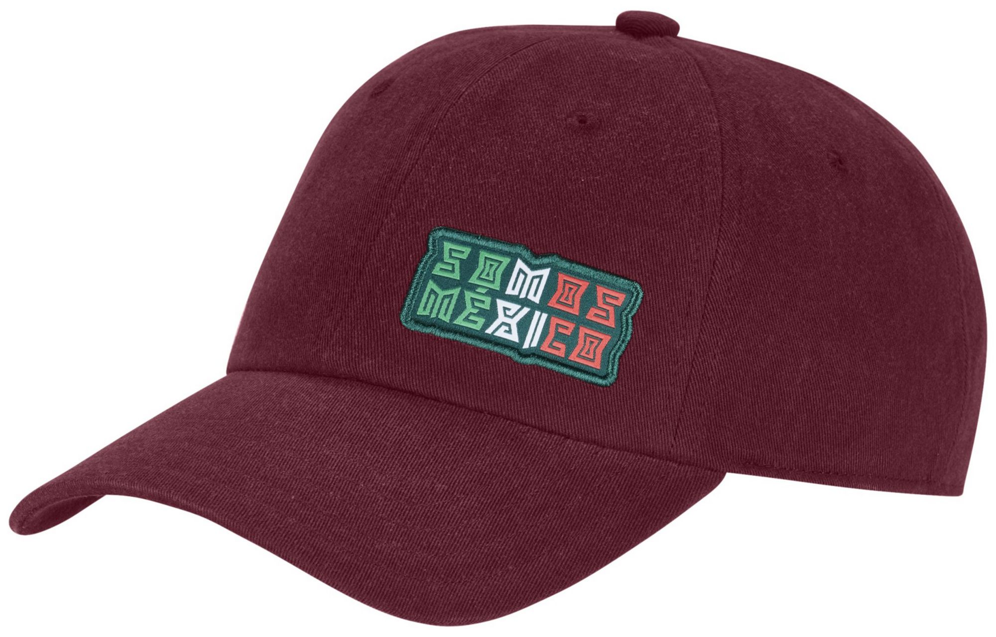 adidas Adult Mexico 2026 Team Logo Dad Hat - Burgundy | Dick's