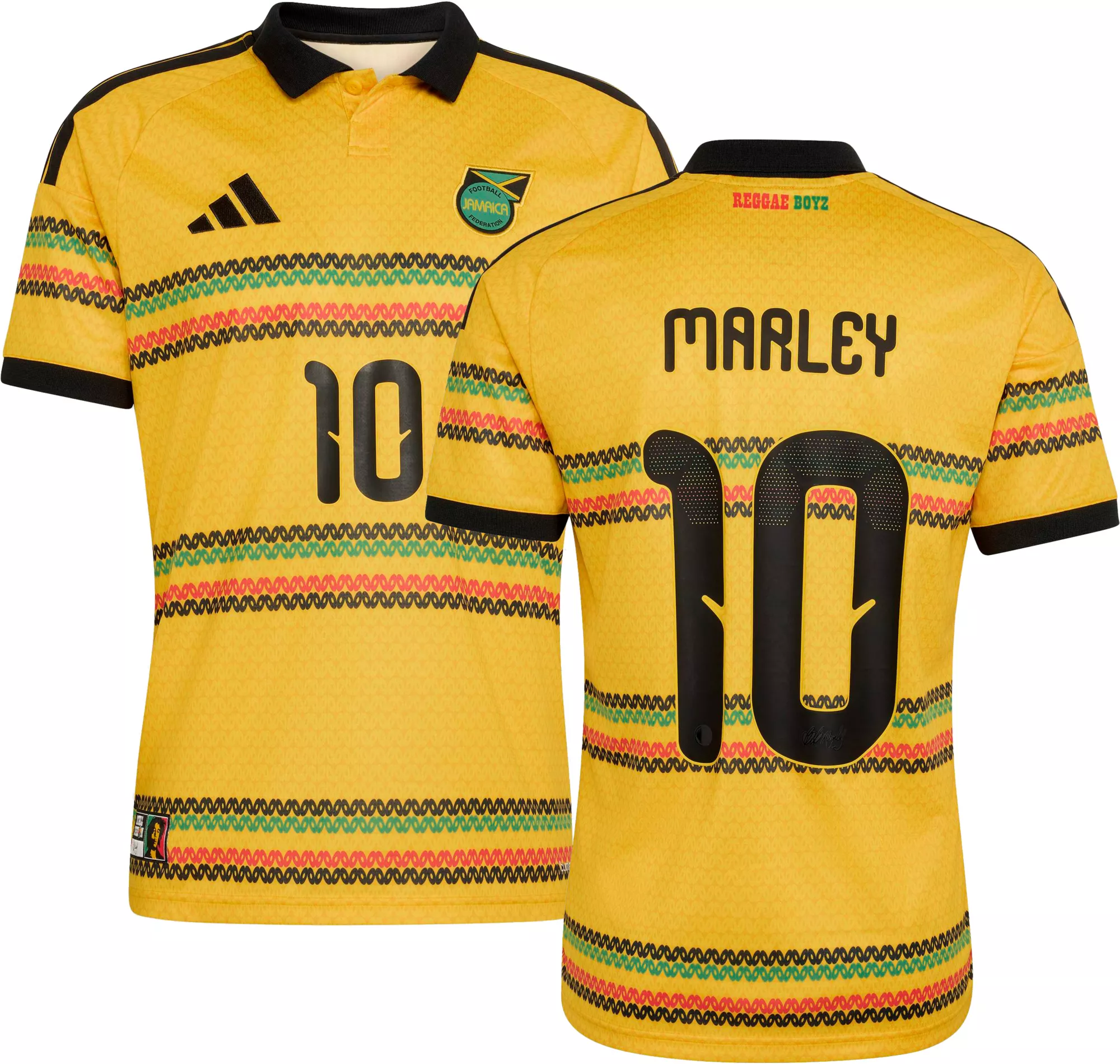 adidas Adult Jamaica Bob Marley #10 2026 Home Replica Jersey
