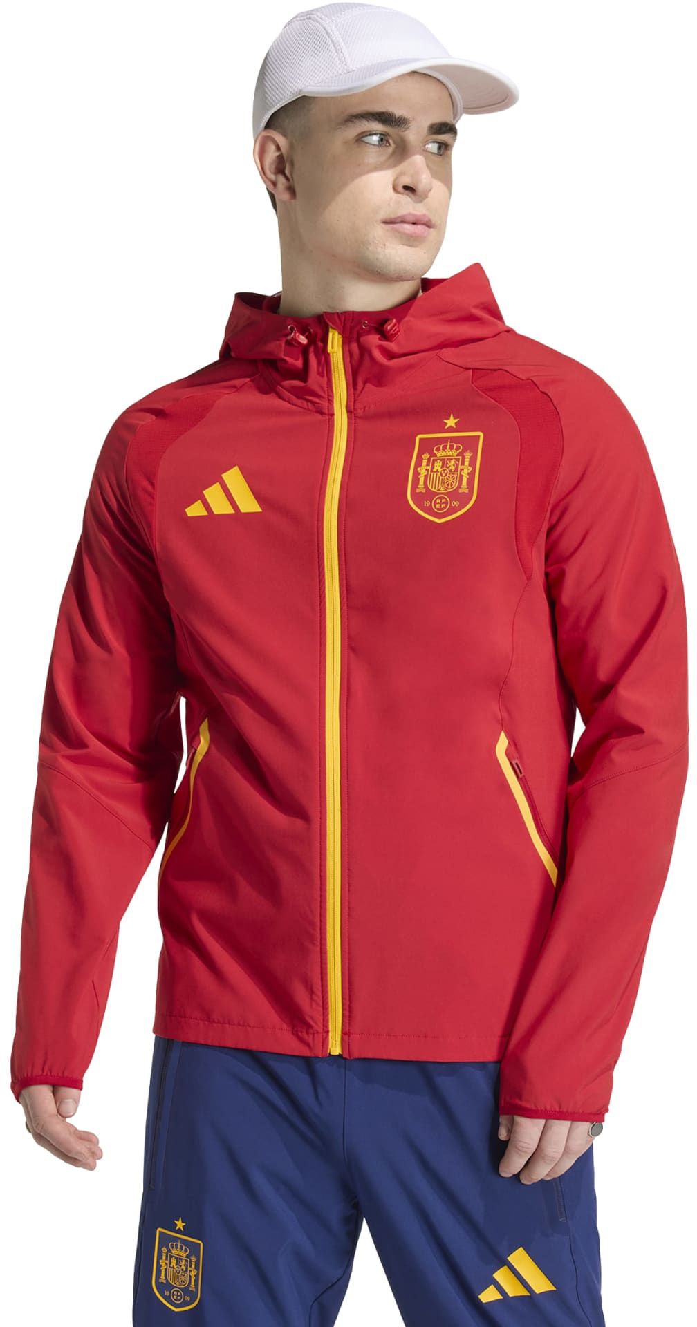 adidas Adult Spain 2026 Home Travel Full-Zip Windbreaker Jacket