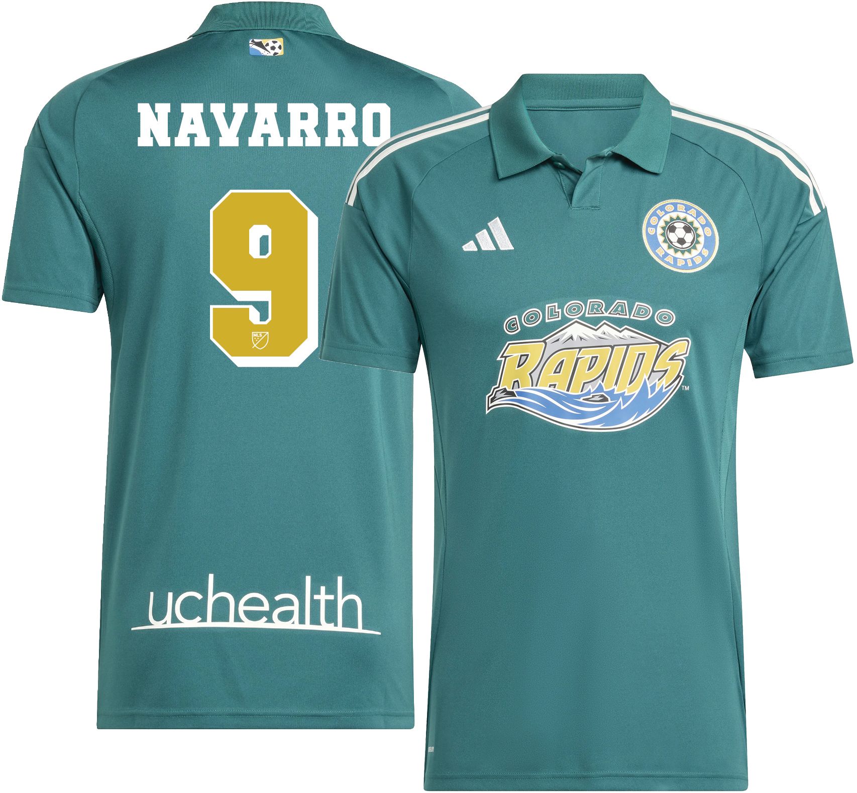 adidas Adult Colorado Rapids Rafael Navarro #9 2025 Third Replica