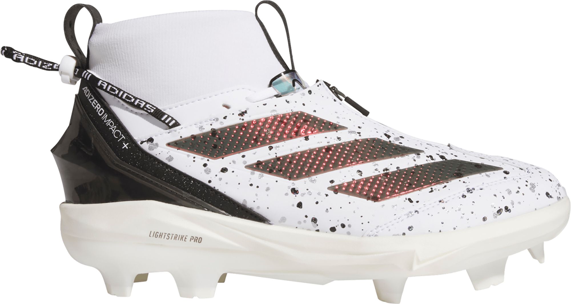 Adizero Impact Cleats　WHT/GLD　26.5㎝　Z adidas Men's adizero Impact+ 2.0 Shades Mid TPU Baseball Cleats