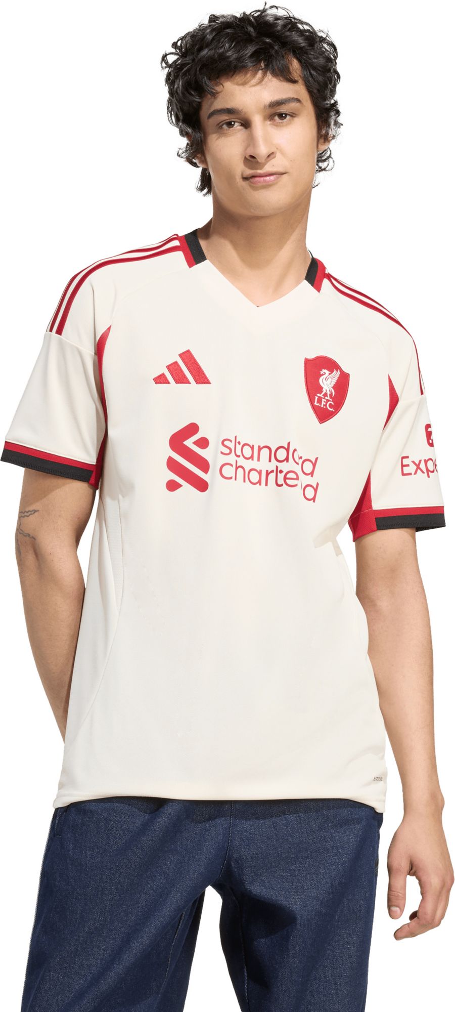 adidas Men's 2025 Liverpool White Away Replica Jersey | Dick's