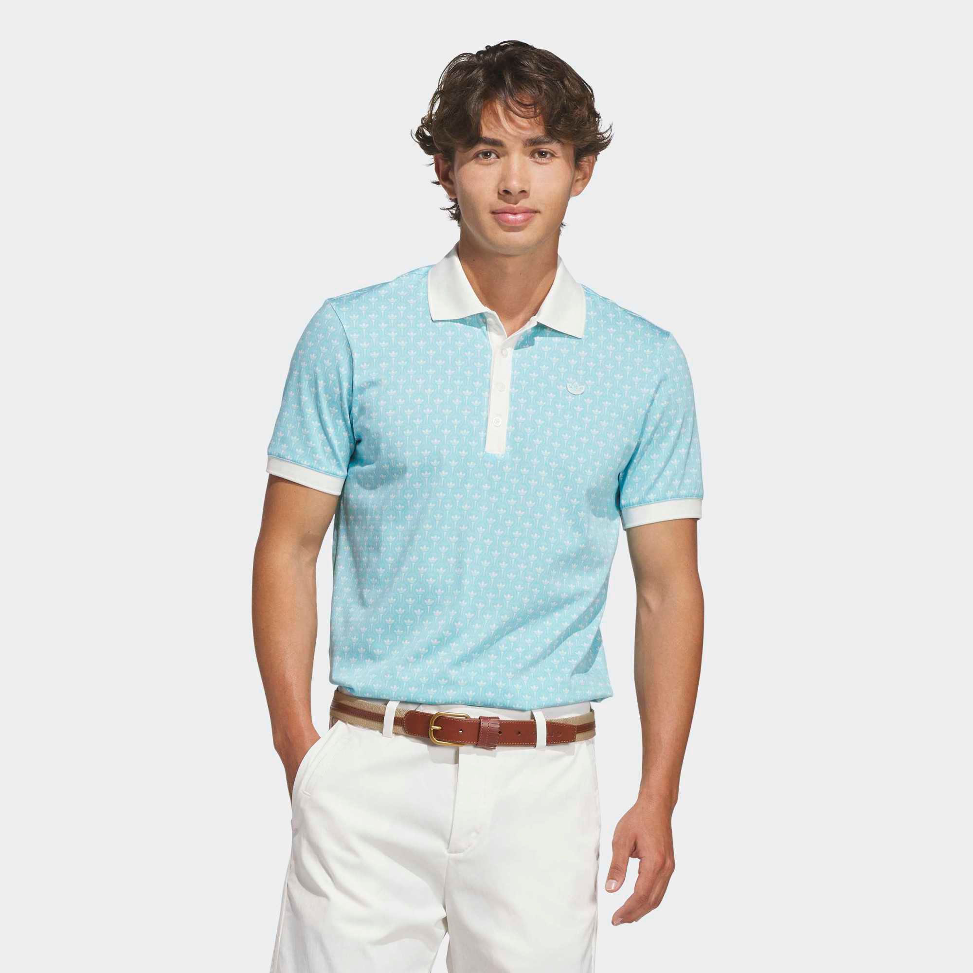 adidas Originals Men's All-Over Trefoil Golf Polo | Dick's