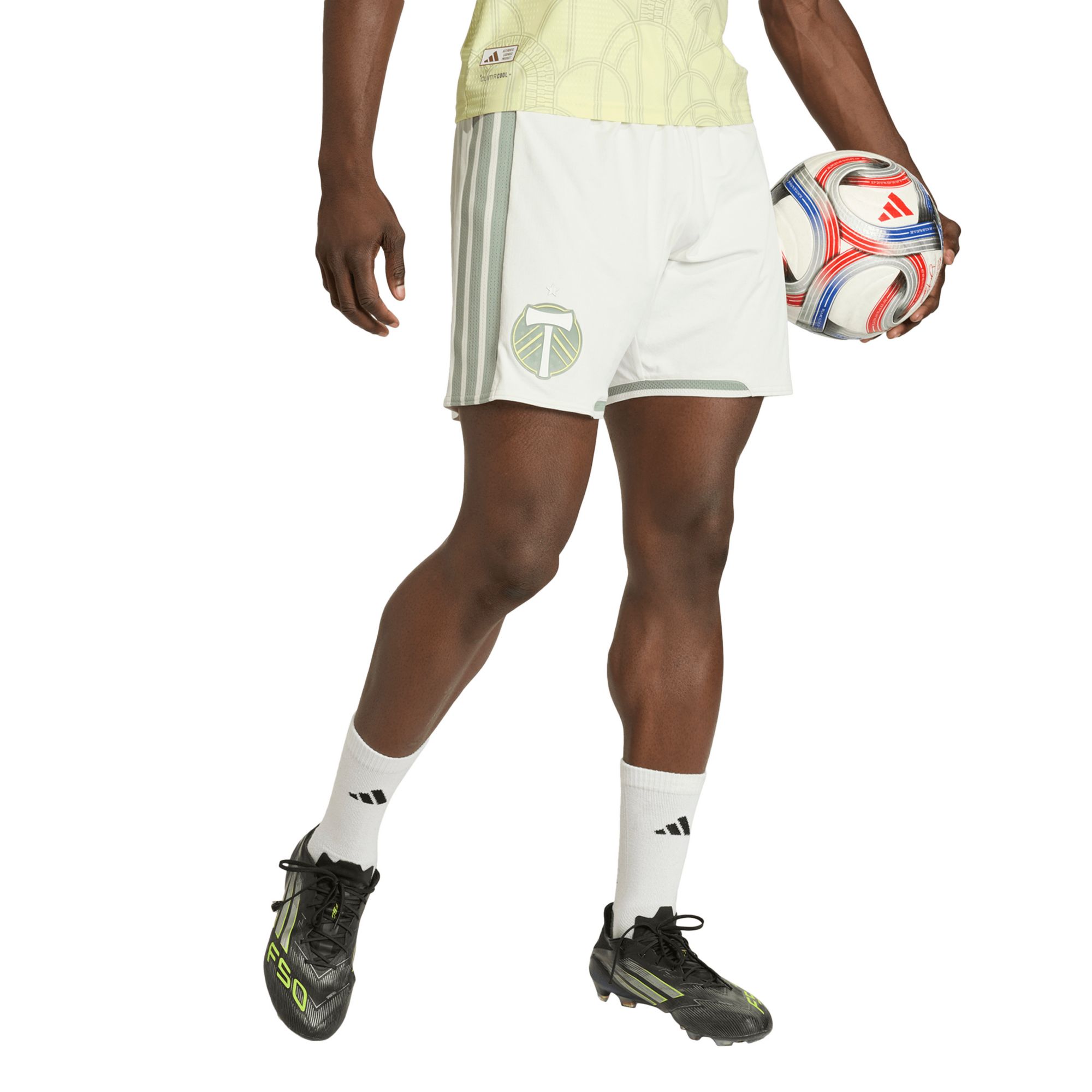 専用 BDP SHORTS SOCCER adidas Men's Portland Timbers 2026 Secondary Authentic Shorts