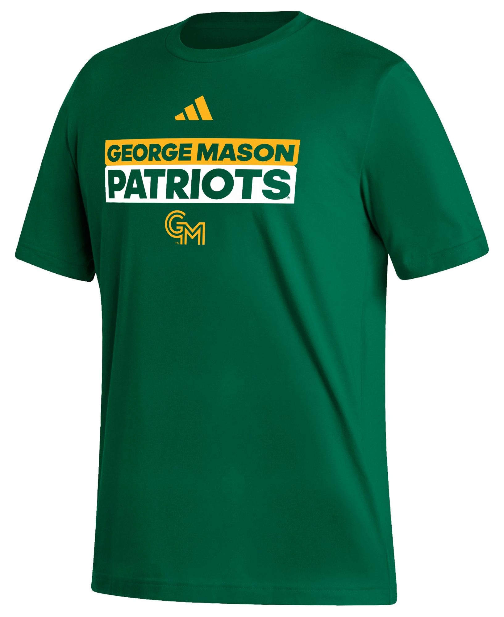 adidas Men's George Mason Patriots Green Fresh Training Short