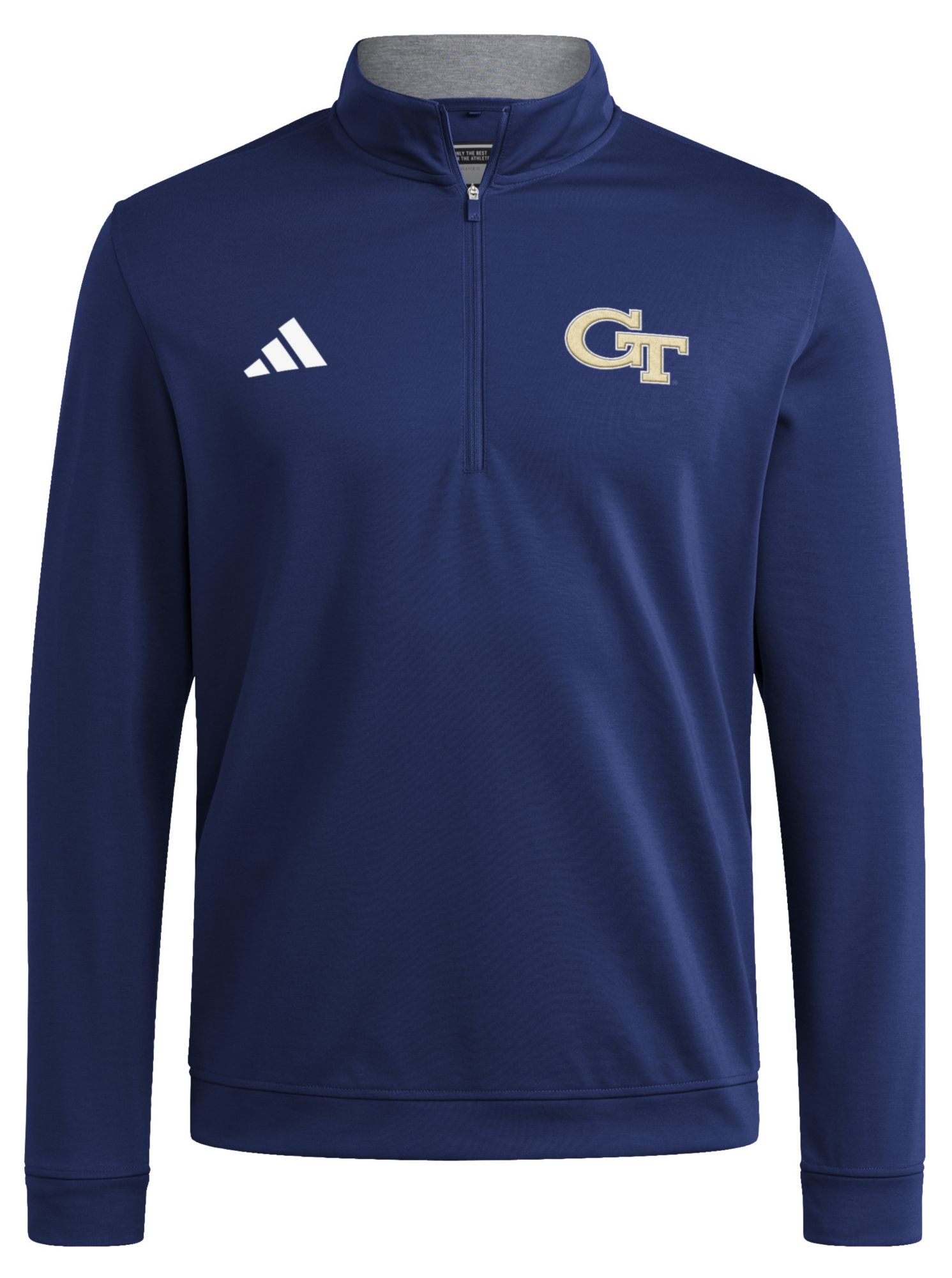 adidas Men's Georgia Tech Yellow Jackets Navy Elevated 1/4 Zip