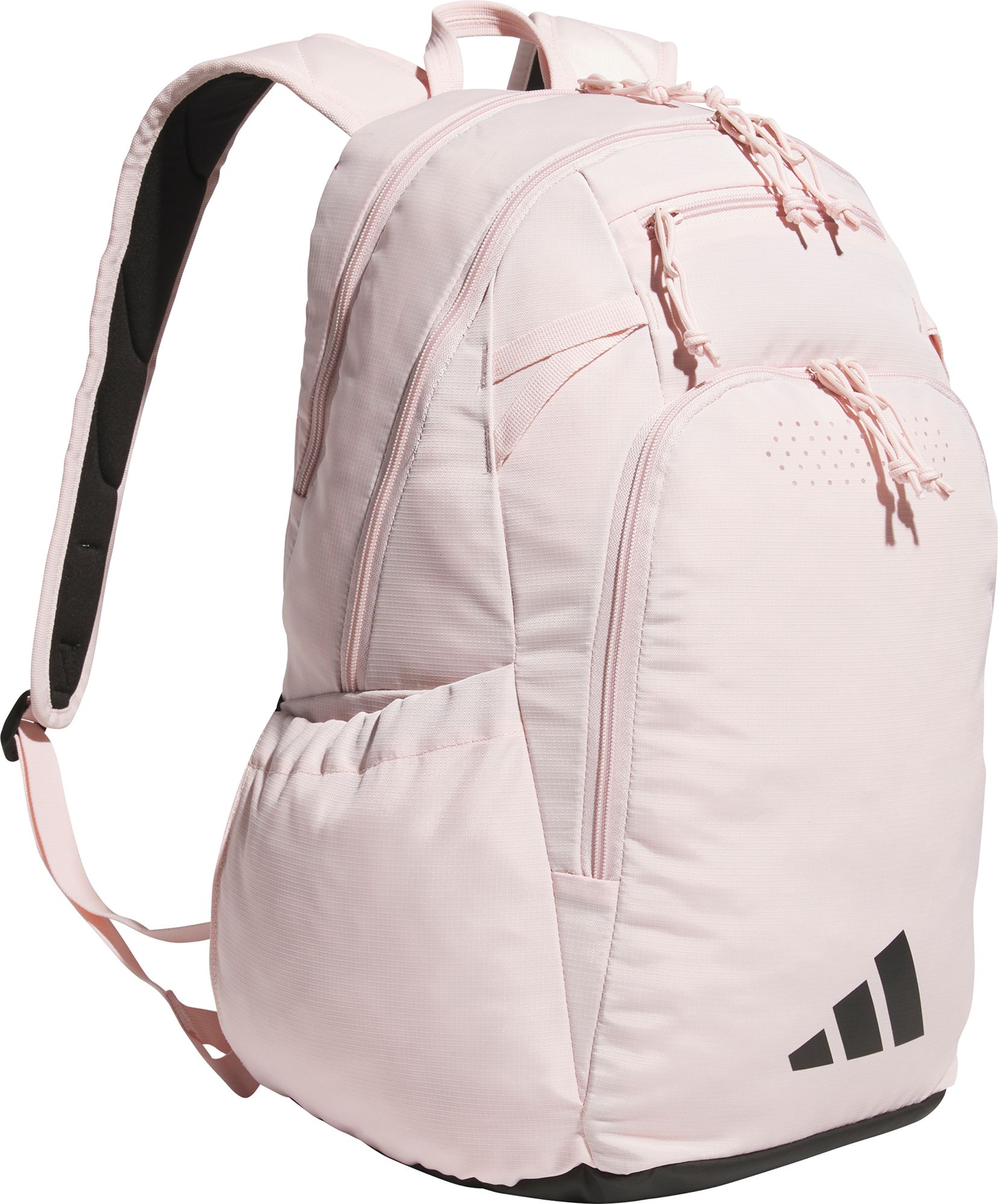 2018 adidas backpack shopko Adidas Backpack School Bag Gray Black #90288 Top Zip Closure