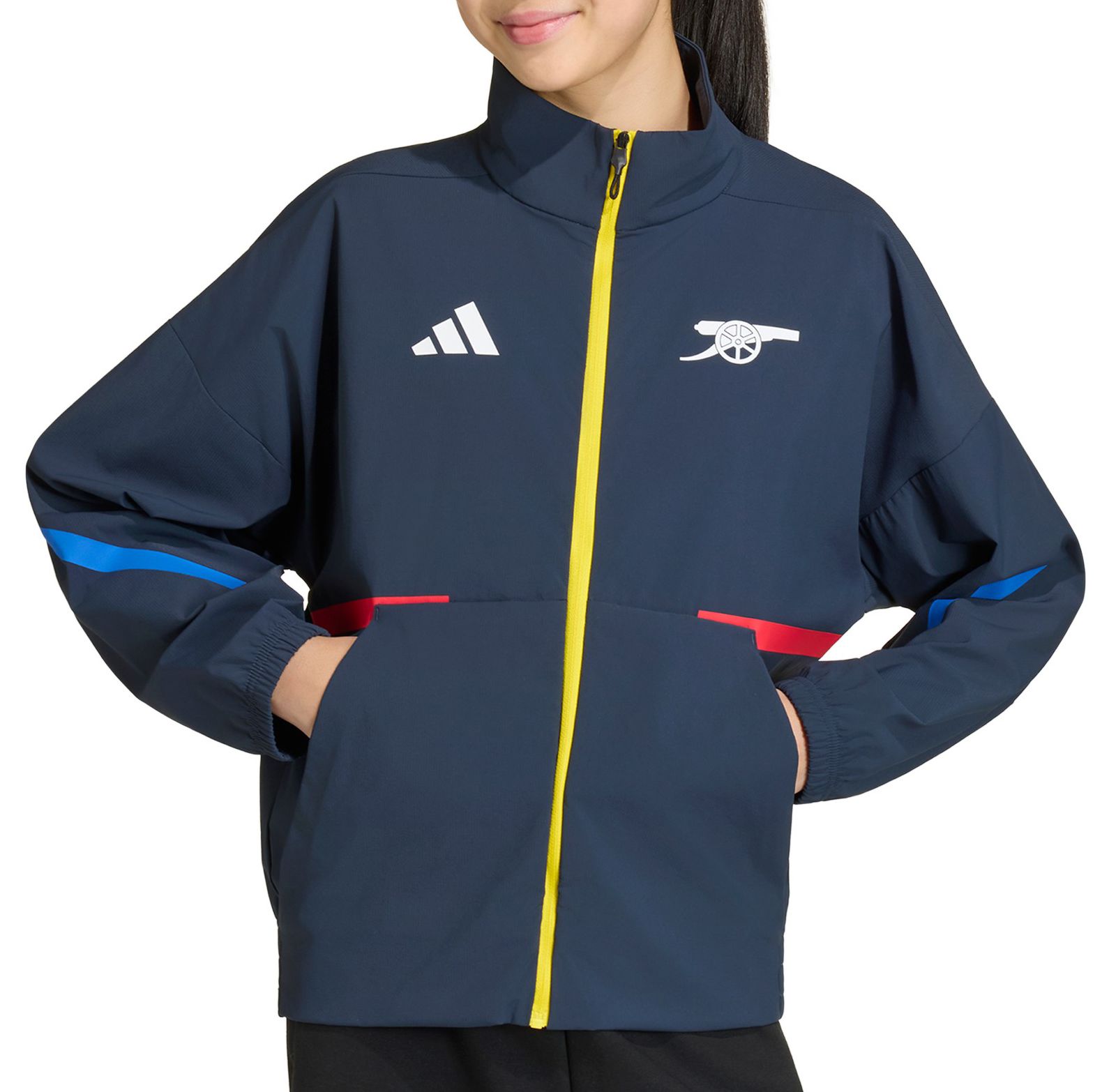 adidas Youth 2025 Arsenal Navy Anthem Full-Zip Jacket | Dick's