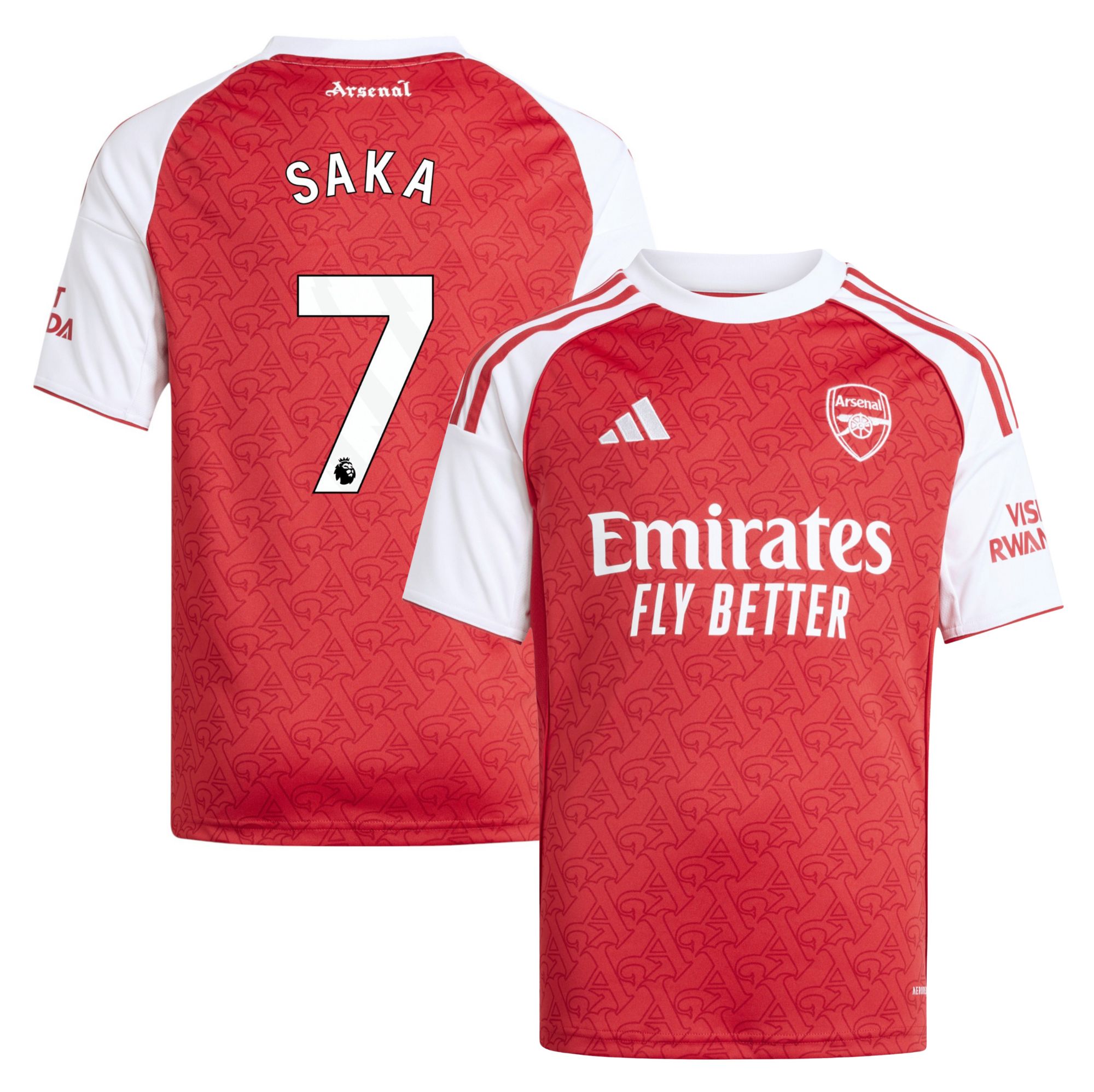adidas Youth Arsenal Bukayo Saka #7 2025 Home Replica Jersey