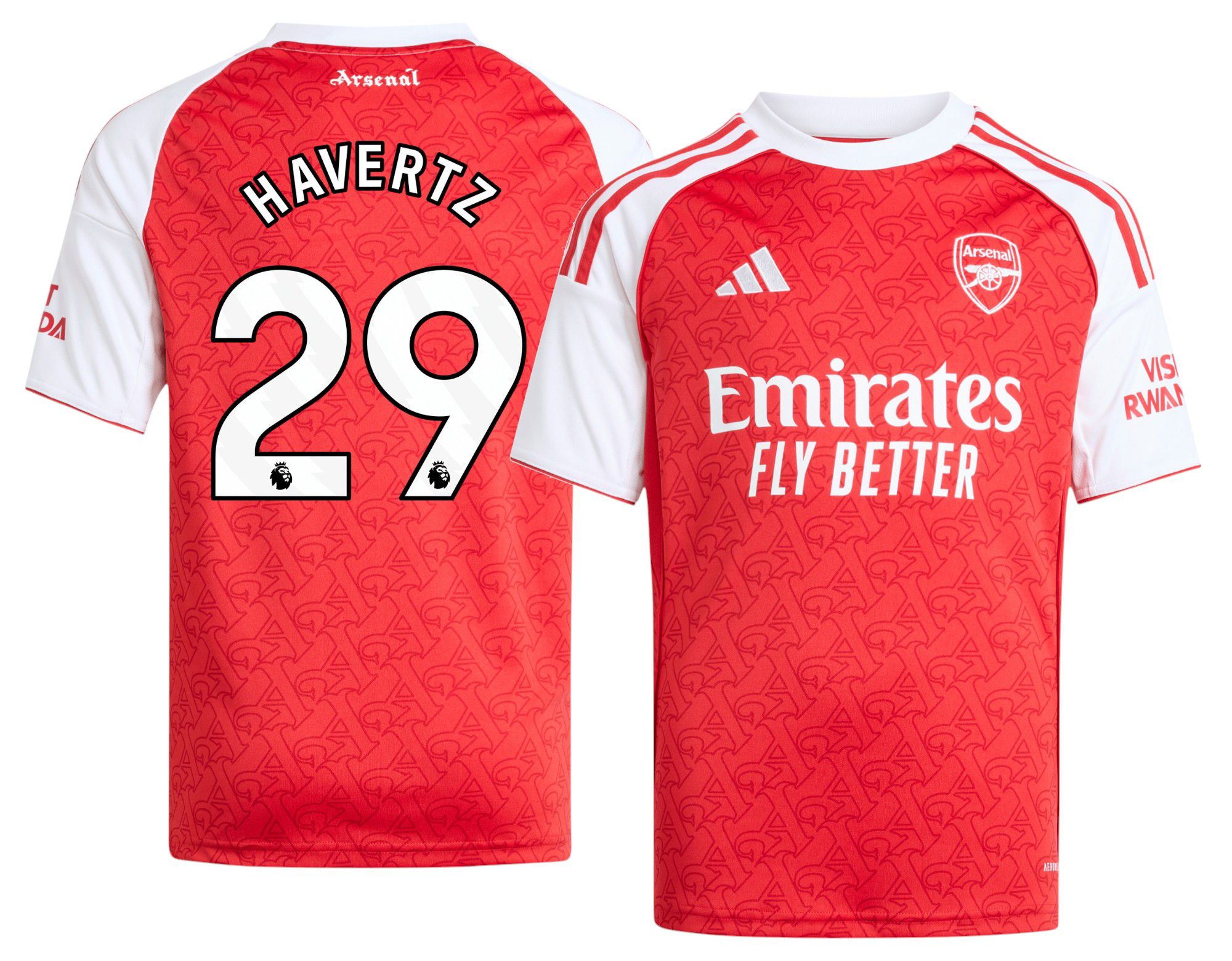adidas Youth Arsenal Kai Havertz #29 2025 Home Replica Jersey