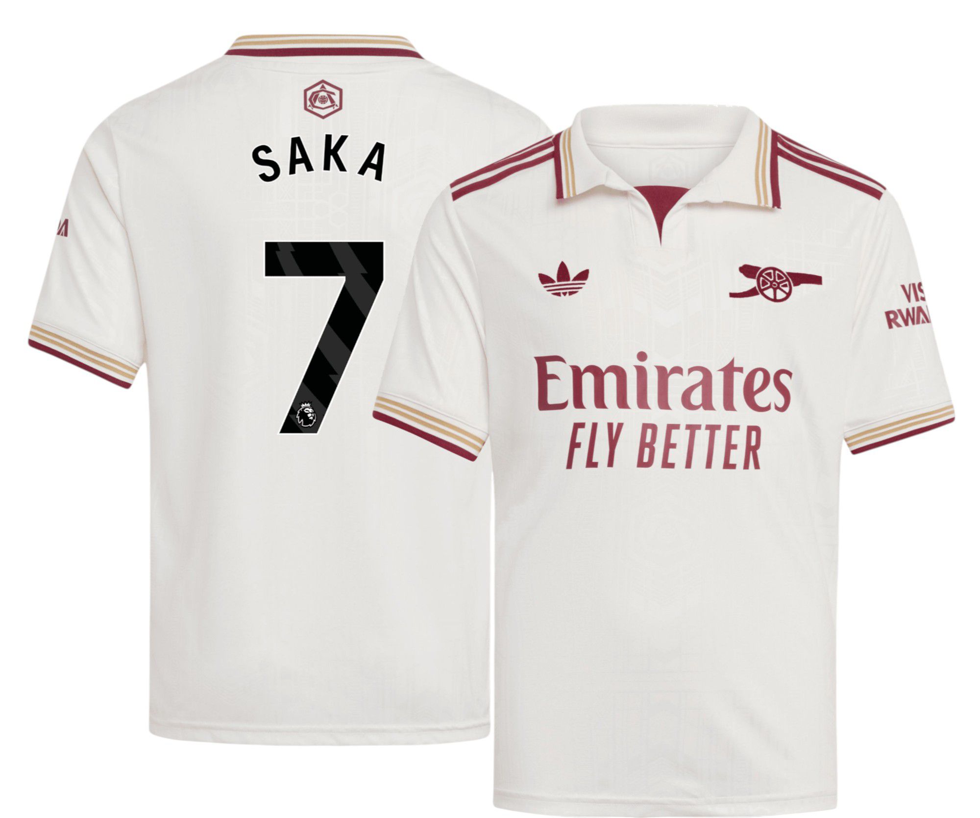 adidas Youth Arsenal Bukayo Saka #7 Third Replica Jersey | Dick's